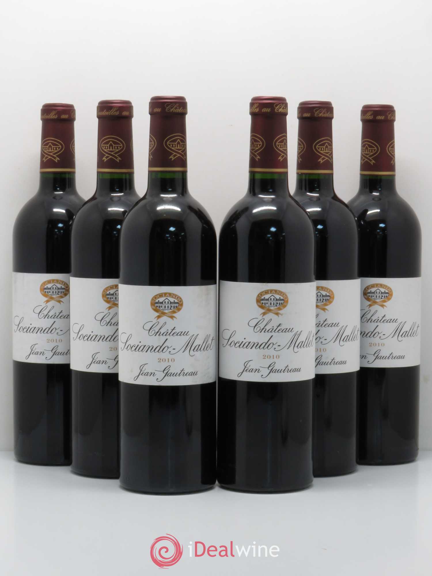 Château Sociando Mallet (sans prix de réserve) 2010 - Lot de 6 bouteilles - 0