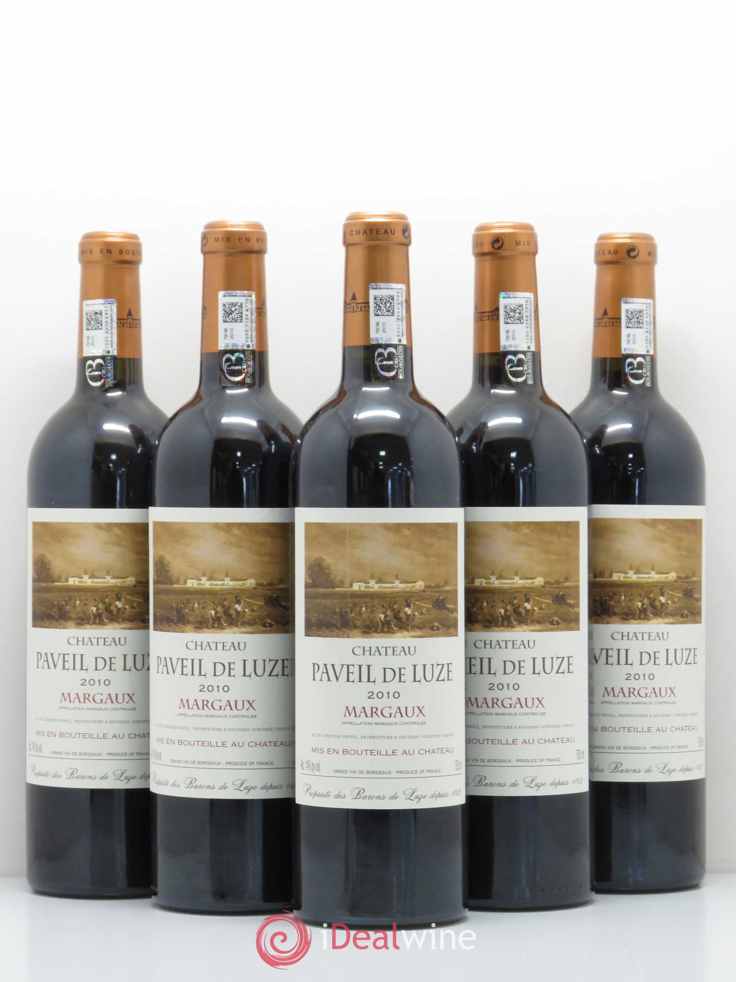 Château Paveil de Luze Cru Bourgeois 2010 - Lot de 5 bouteilles - 0