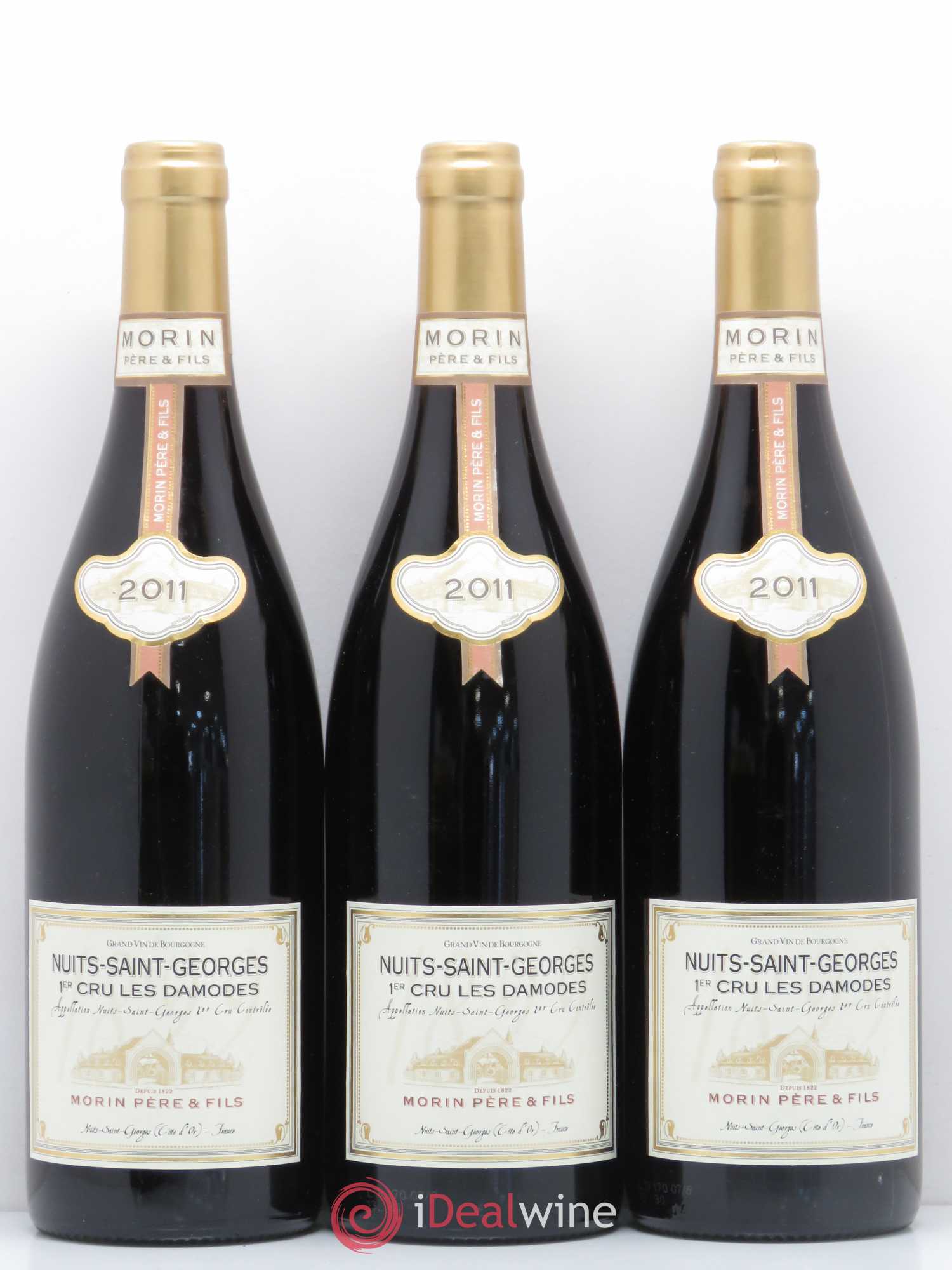 Nuits-Saint-Georges 1er Cru Les Damodes Morin Père et Fils (sans prix de réserve) 2011 - Posten von 3 Flaschen - 0