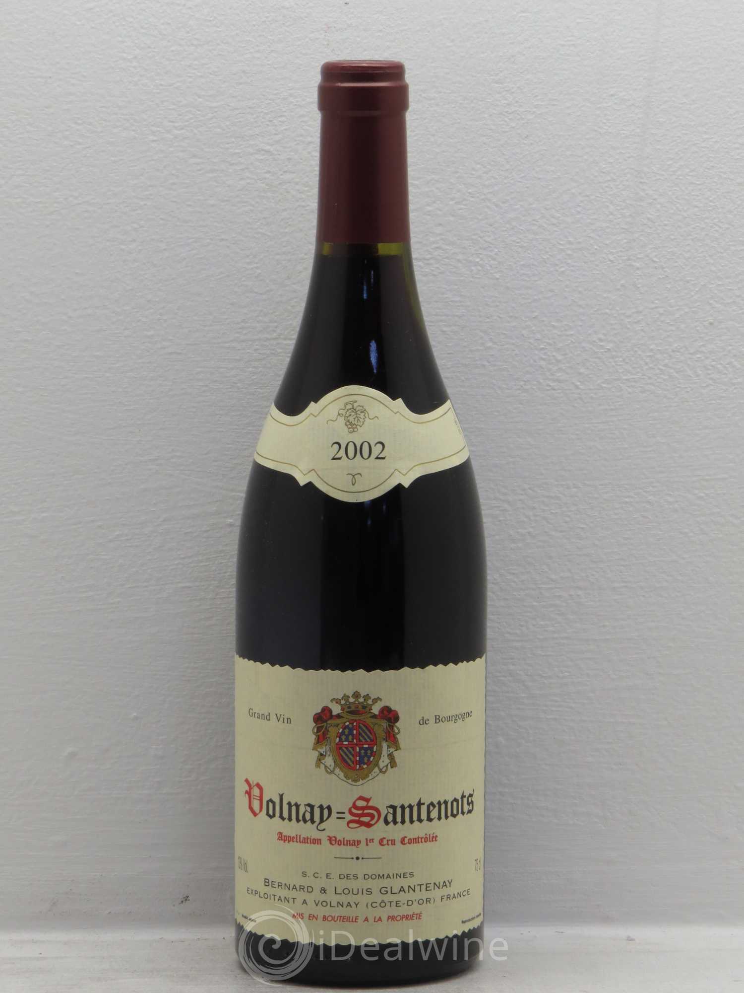 Volnay 1er Cru Bernard & Louis Glantenay 2002 - Posten von 1 Flasche - 0