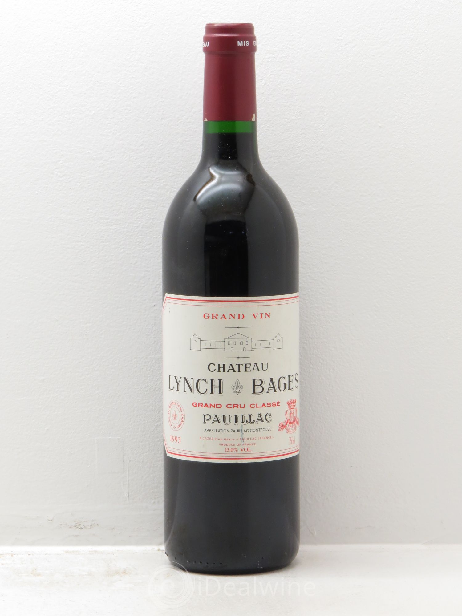 Château Lynch Bages 5ème Grand Cru Classé 1993 - Lot de 1 bouteille - 0