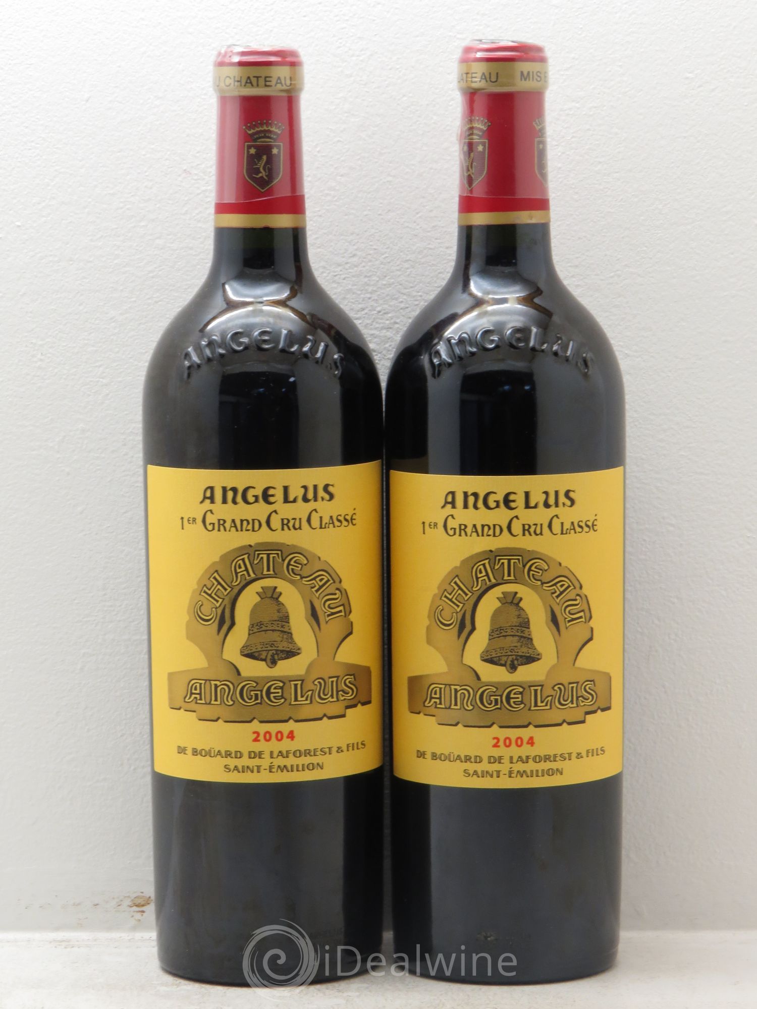 Château Angélus 1er Grand Cru Classé A 2004 - Lot de 2 bouteilles - 0