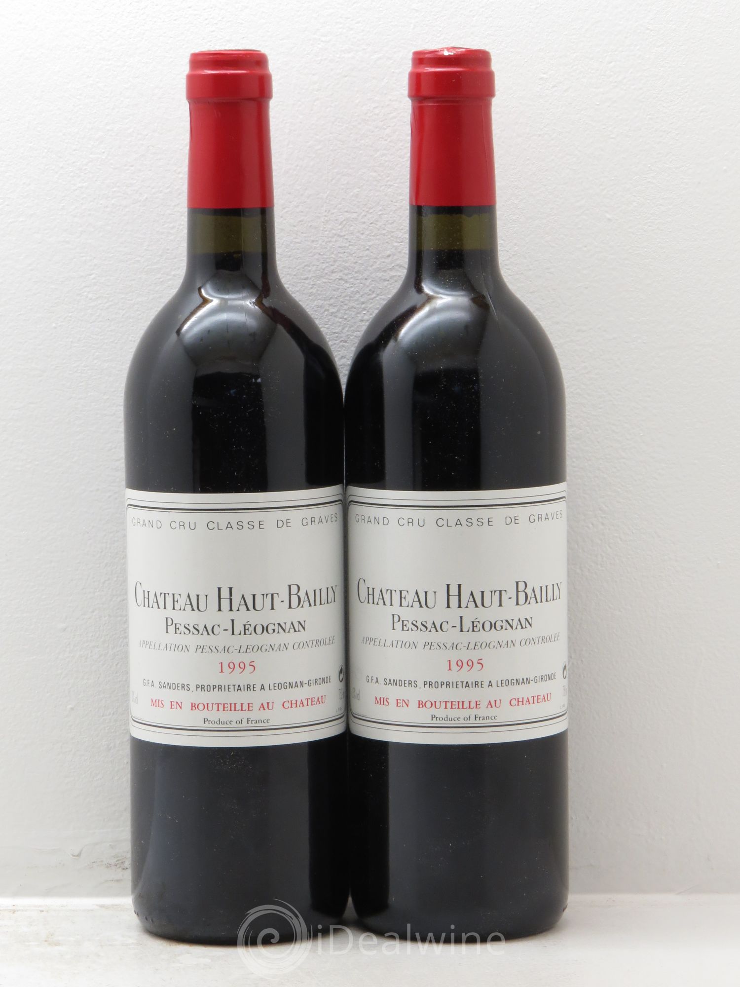Château Haut-Bailly Cru Classé de Graves 1995 - Lot de 2 bouteilles - 0