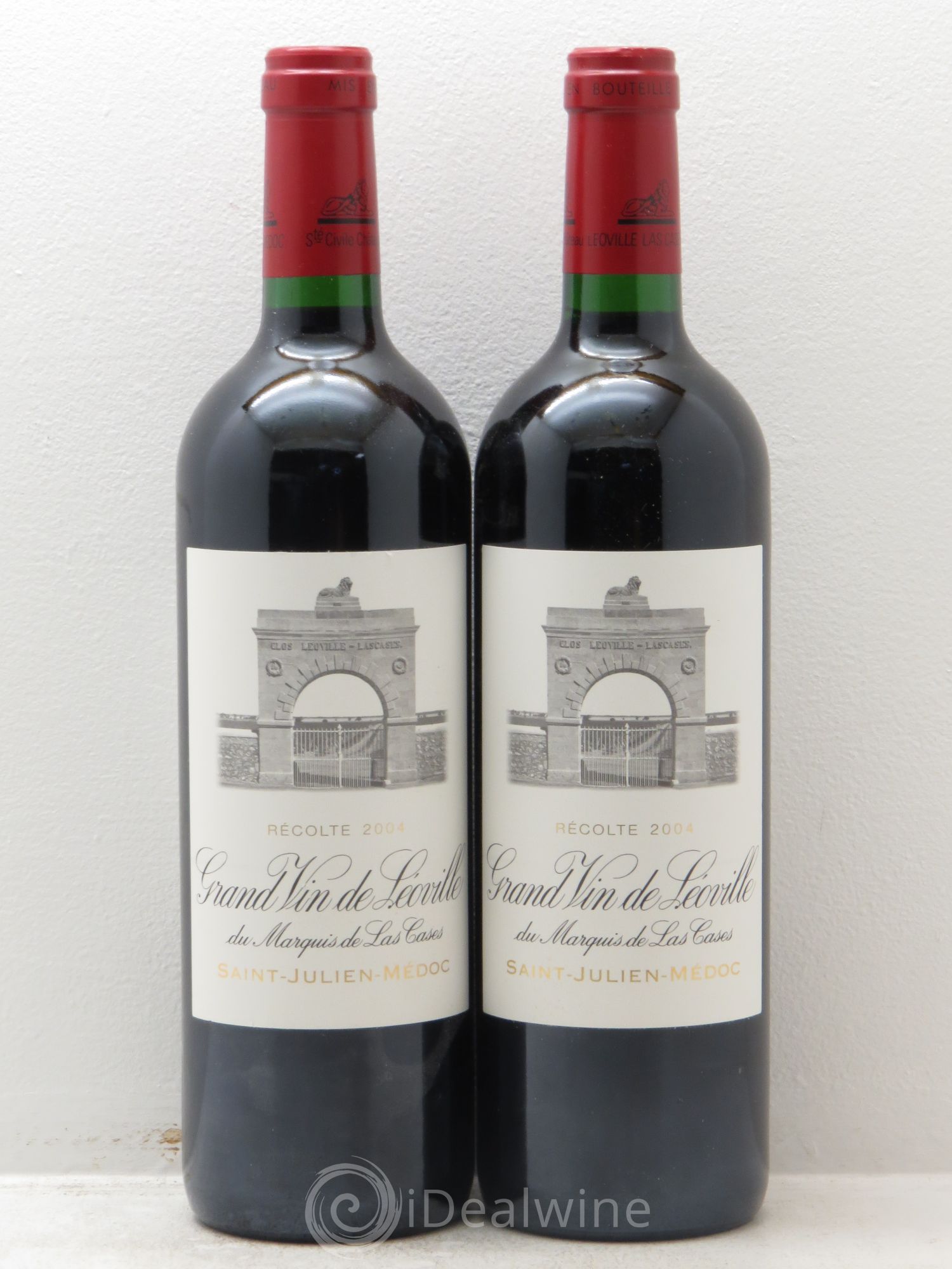 Château Léoville Las Cases 2ème Grand Cru Classé 2004 - Lot de 2 bouteilles - 0