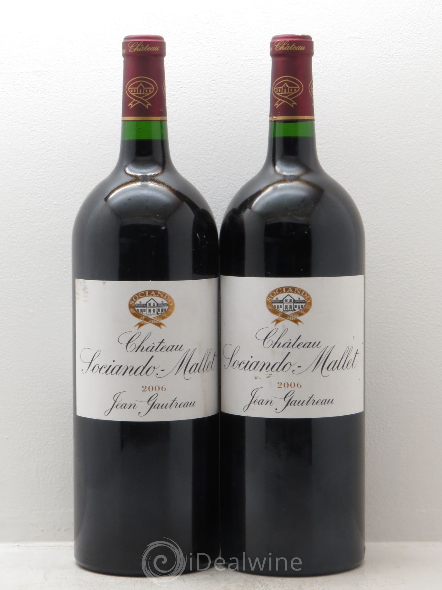Château Sociando Mallet 2006 - Lot de 2 magnums - 0