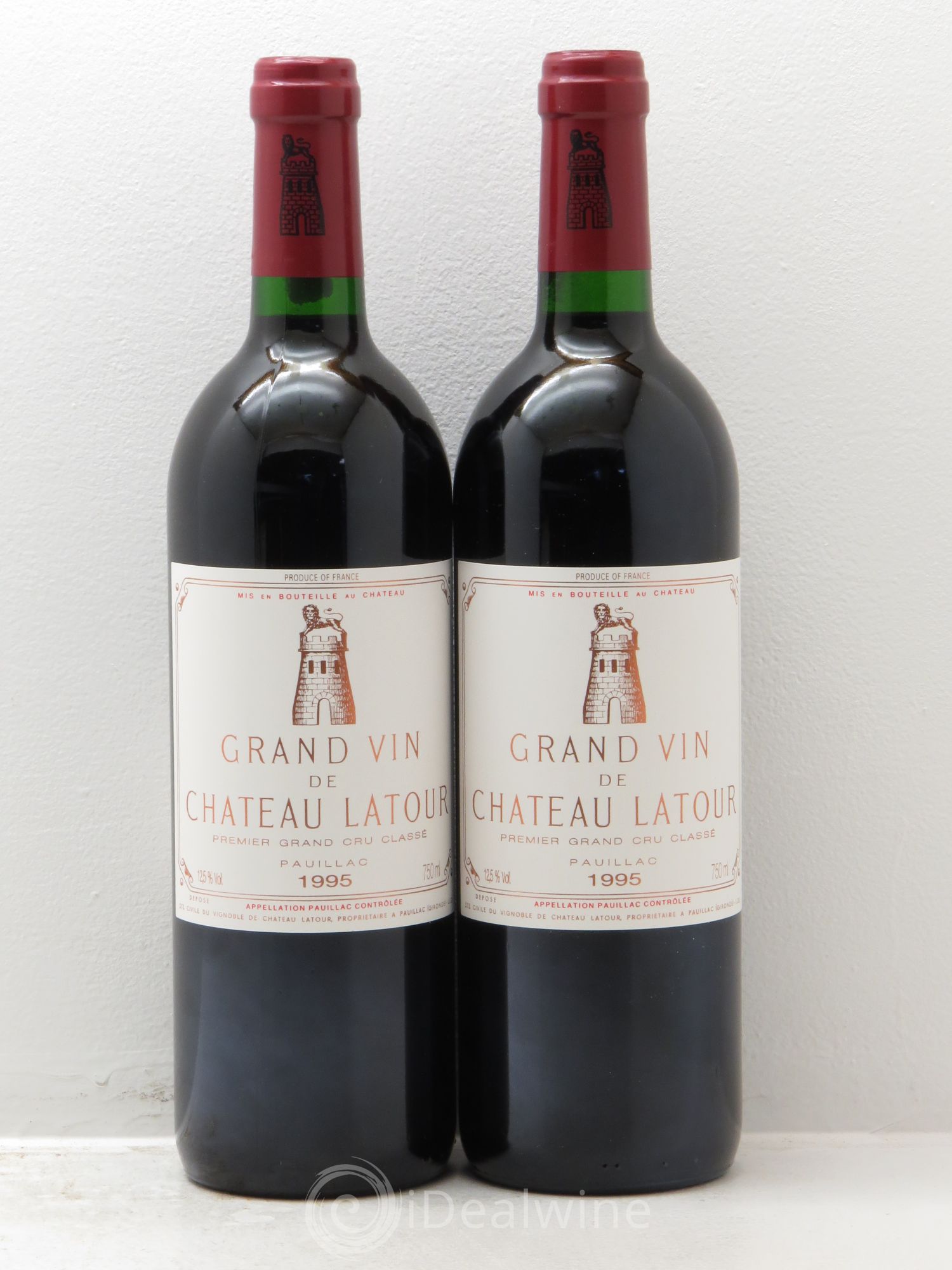 Château Latour 1er Grand Cru Classé 1995 - Lot de 2 bouteilles - 0