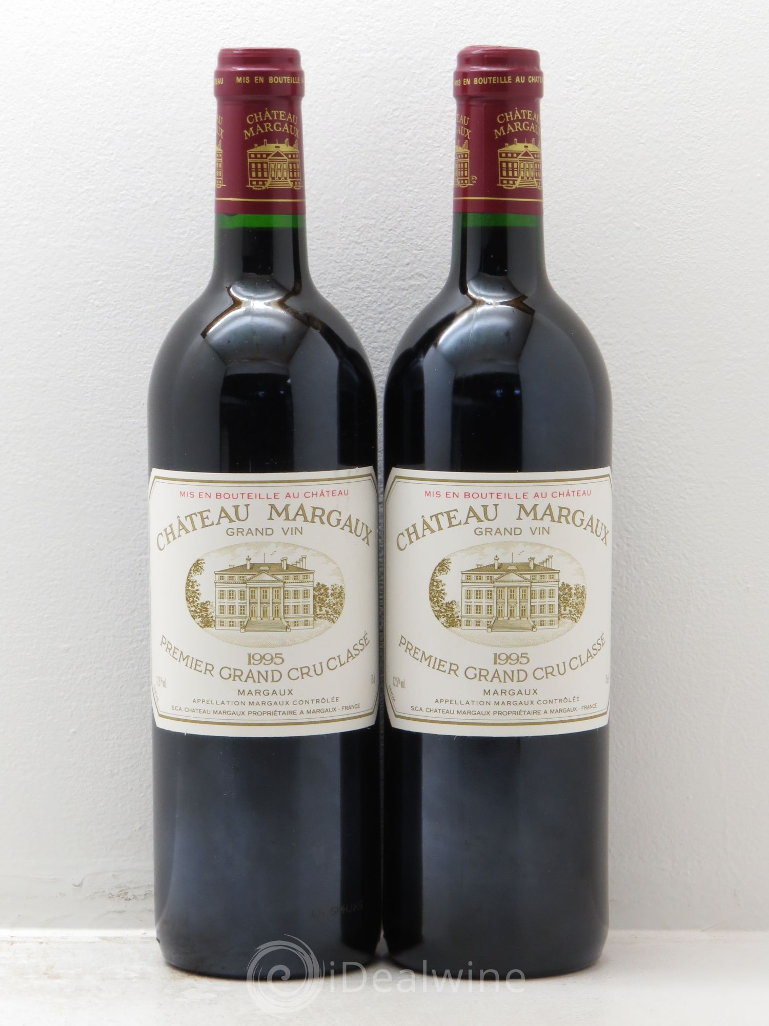 Château Margaux 1er Grand Cru Classé 1995 - Lot de 2 bouteilles - 0