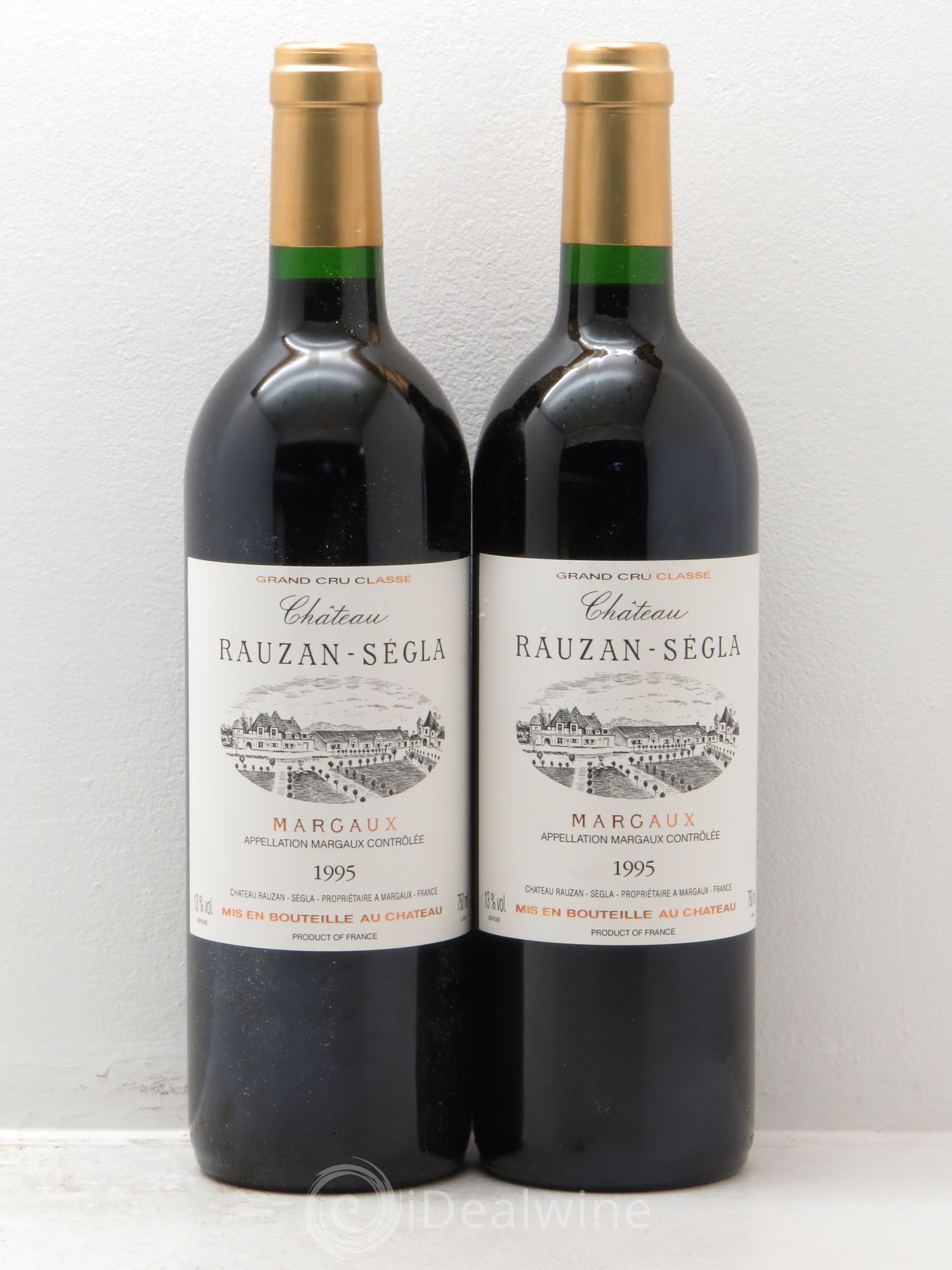 Château Rauzan Ségla Grand Cru Classé 1995 - Lot de 2 bouteilles - 0