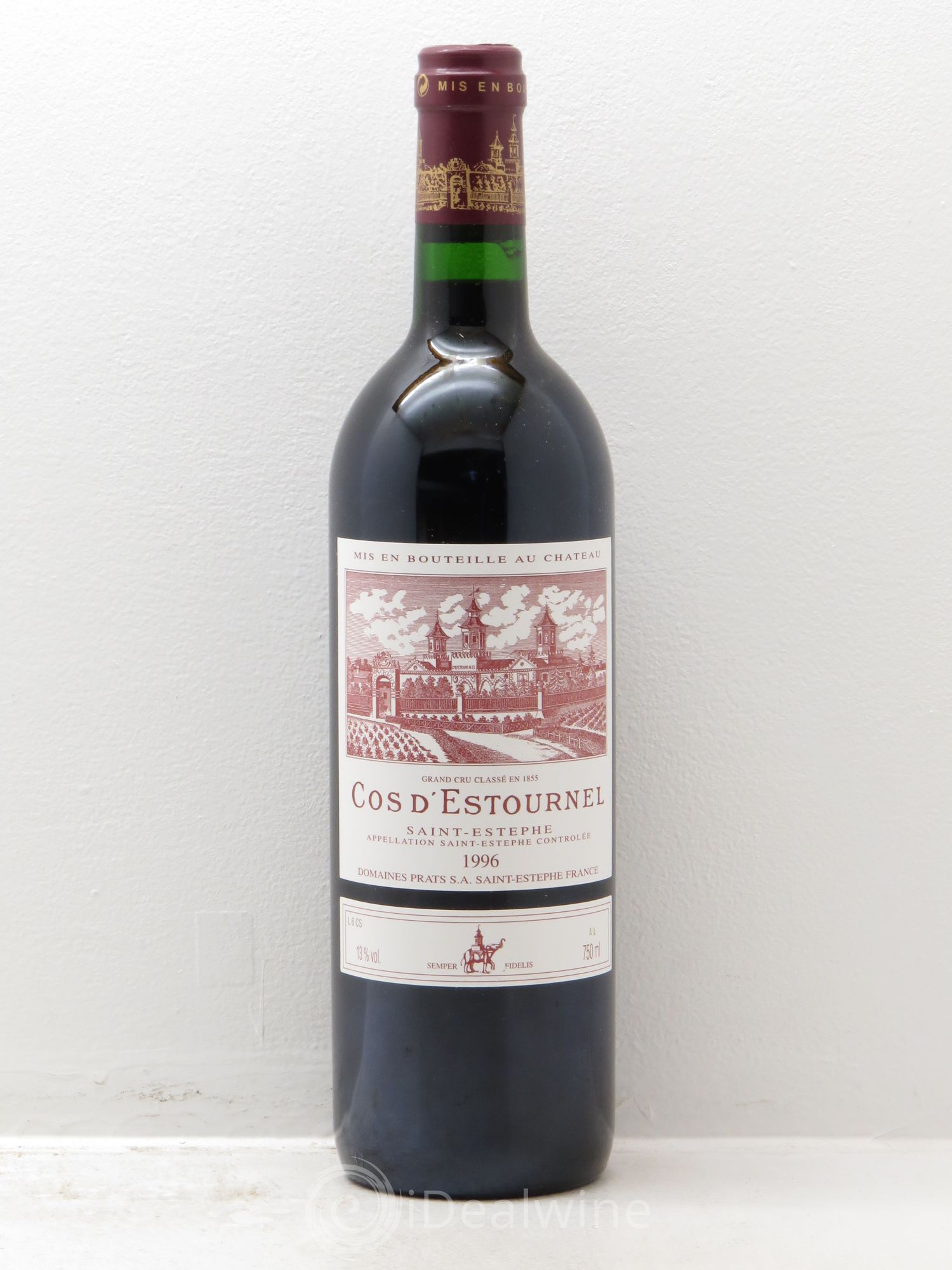 Cos d'Estournel 2ème Grand Cru Classé 1996 - Lot de 1 bouteille - 0
