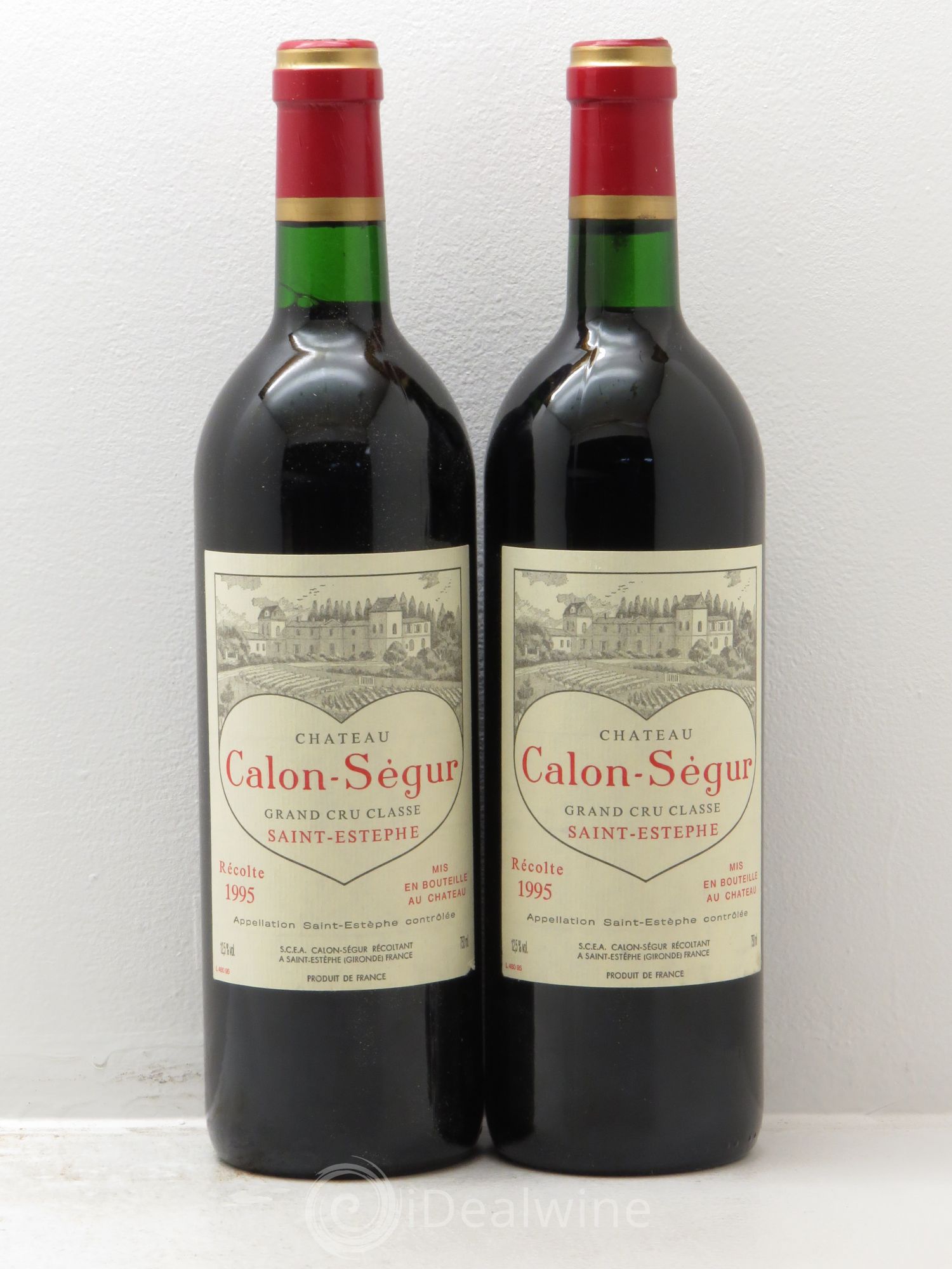 Château Calon Ségur 3ème Grand Cru Classé 1995 - Lot de 2 bouteilles - 0