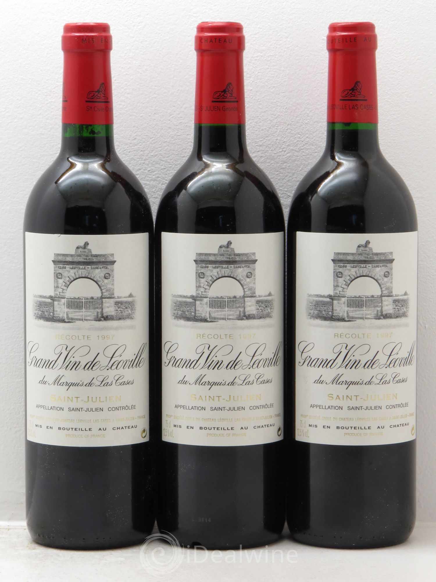 Château Léoville Las Cases 2ème Grand Cru Classé 1997 - Lot de 3 bouteilles - 0