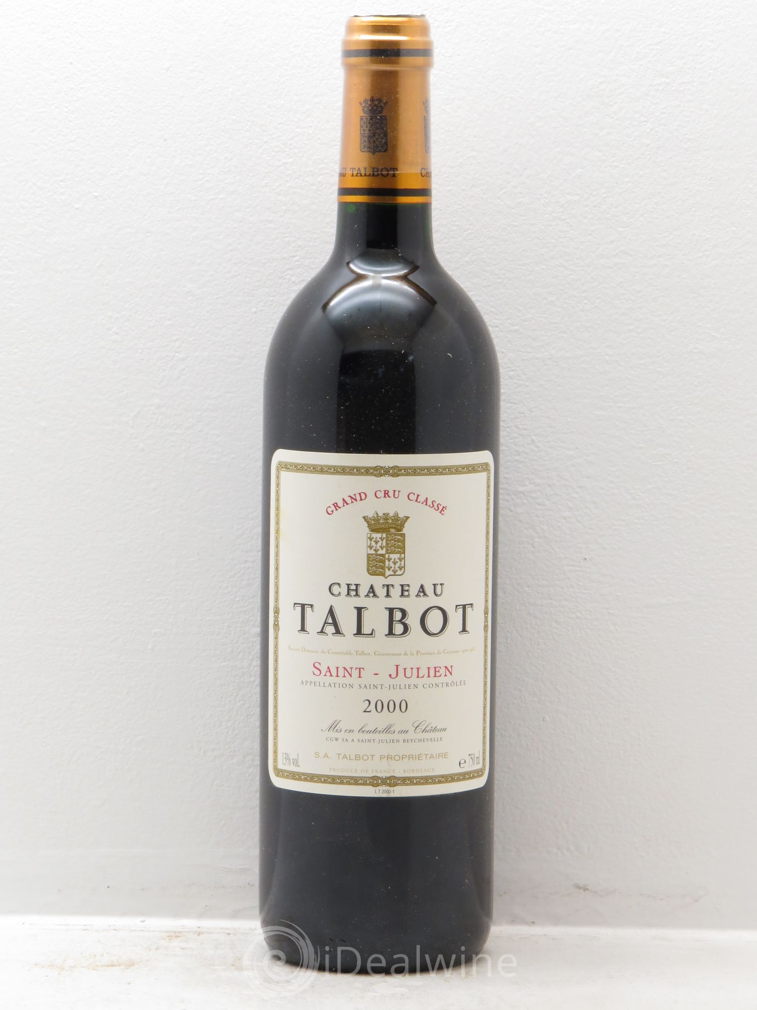Château Talbot 4ème Grand Cru Classé 2000 - Lot de 6 bouteilles - 0