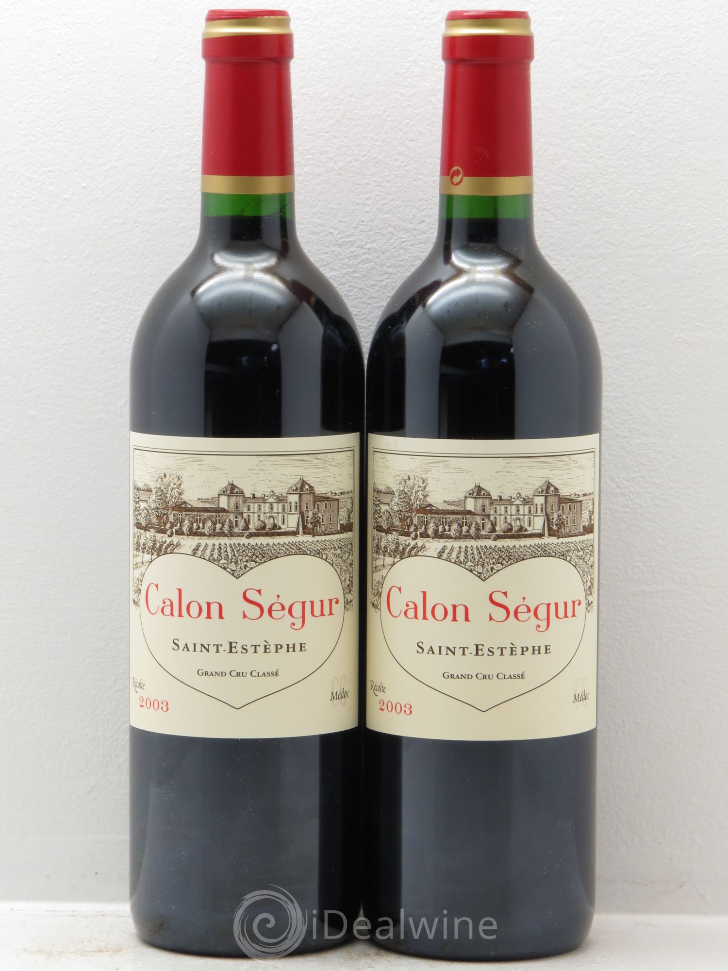 Château Calon Ségur 3ème Grand Cru Classé 2003 - Lot de 2 bouteilles - 0
