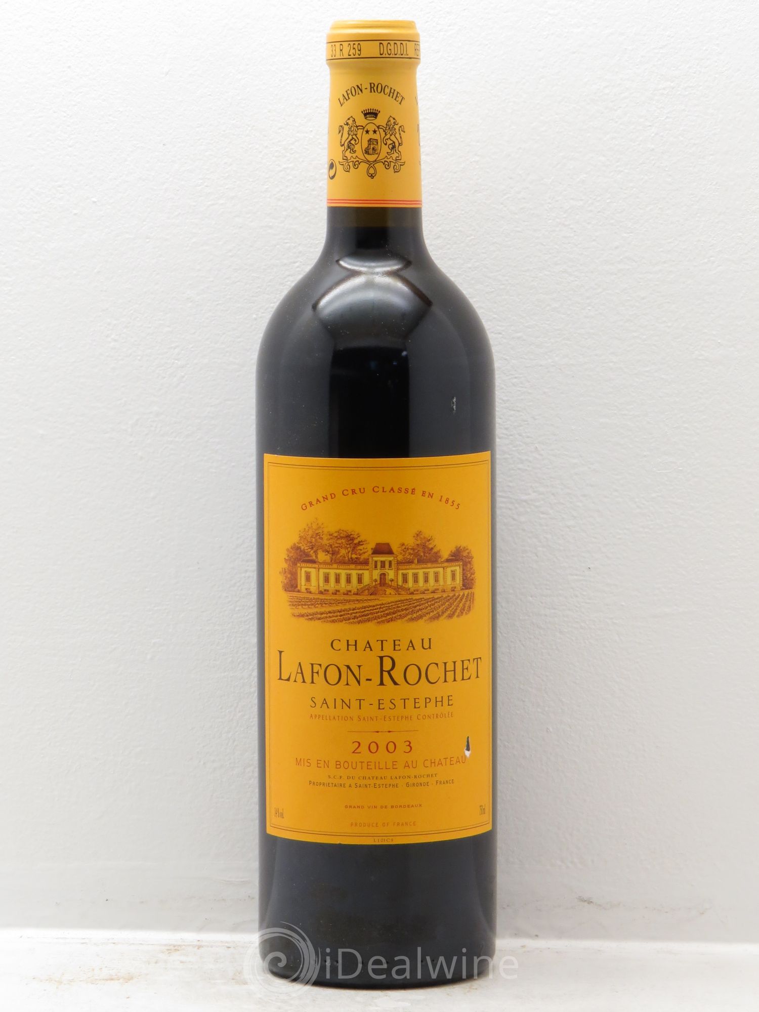 Château Lafon Rochet 4ème Grand Cru Classé 2003 - Lot de 1 bouteille - 0