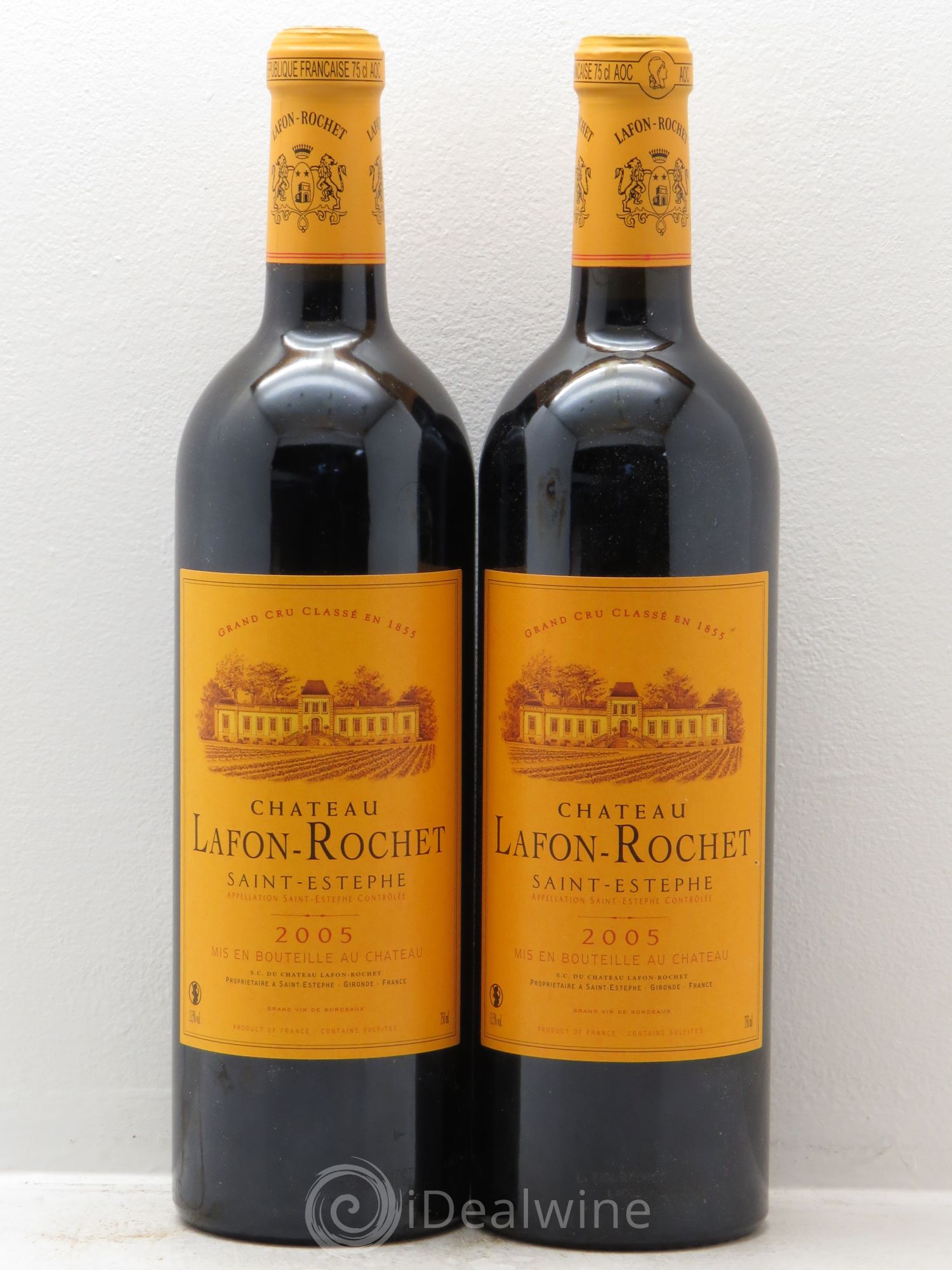 Château Lafon Rochet 4ème Grand Cru Classé 2005 - Lot de 2 bouteilles - 0