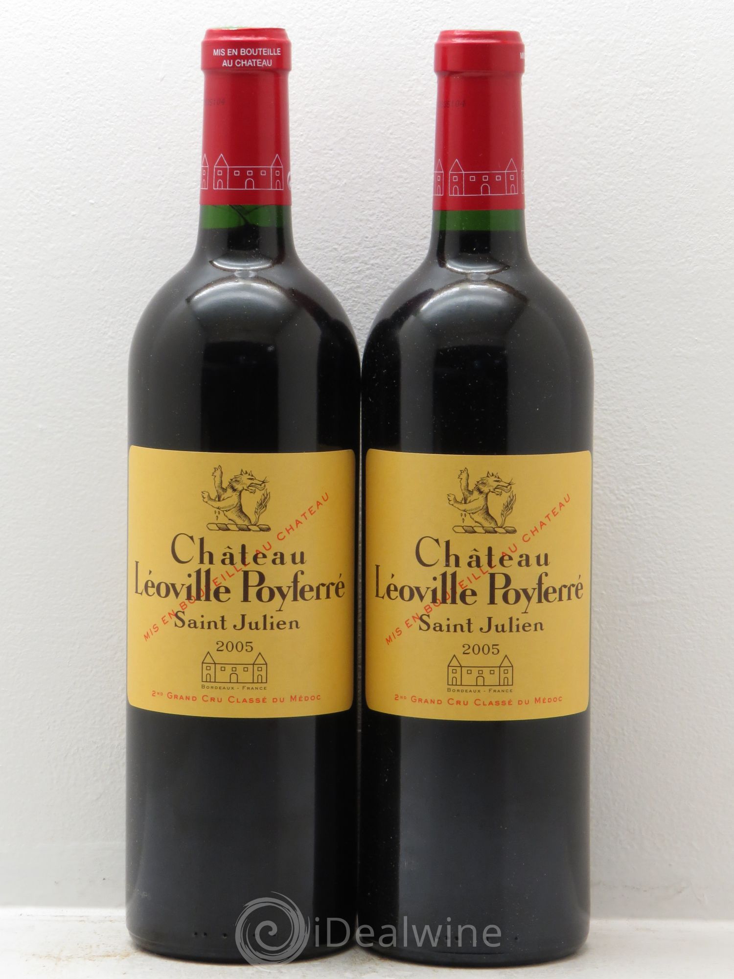 Château Léoville Poyferré 2ème Grand Cru Classé 2005 - Lot de 2 bouteilles - 0
