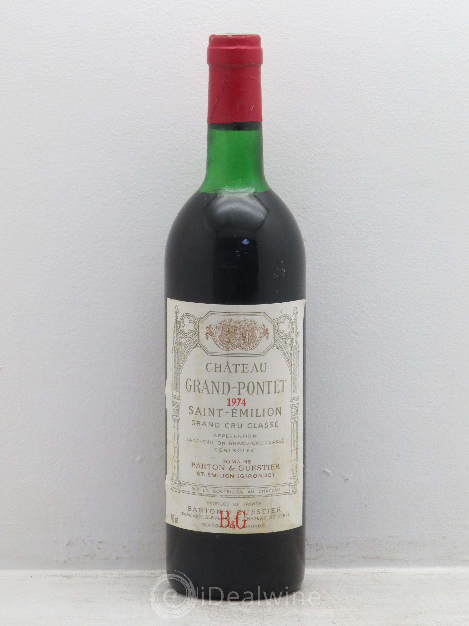 Château Grand Pontet Grand Cru Classé 1974 - Lot de 1 bouteille - 0