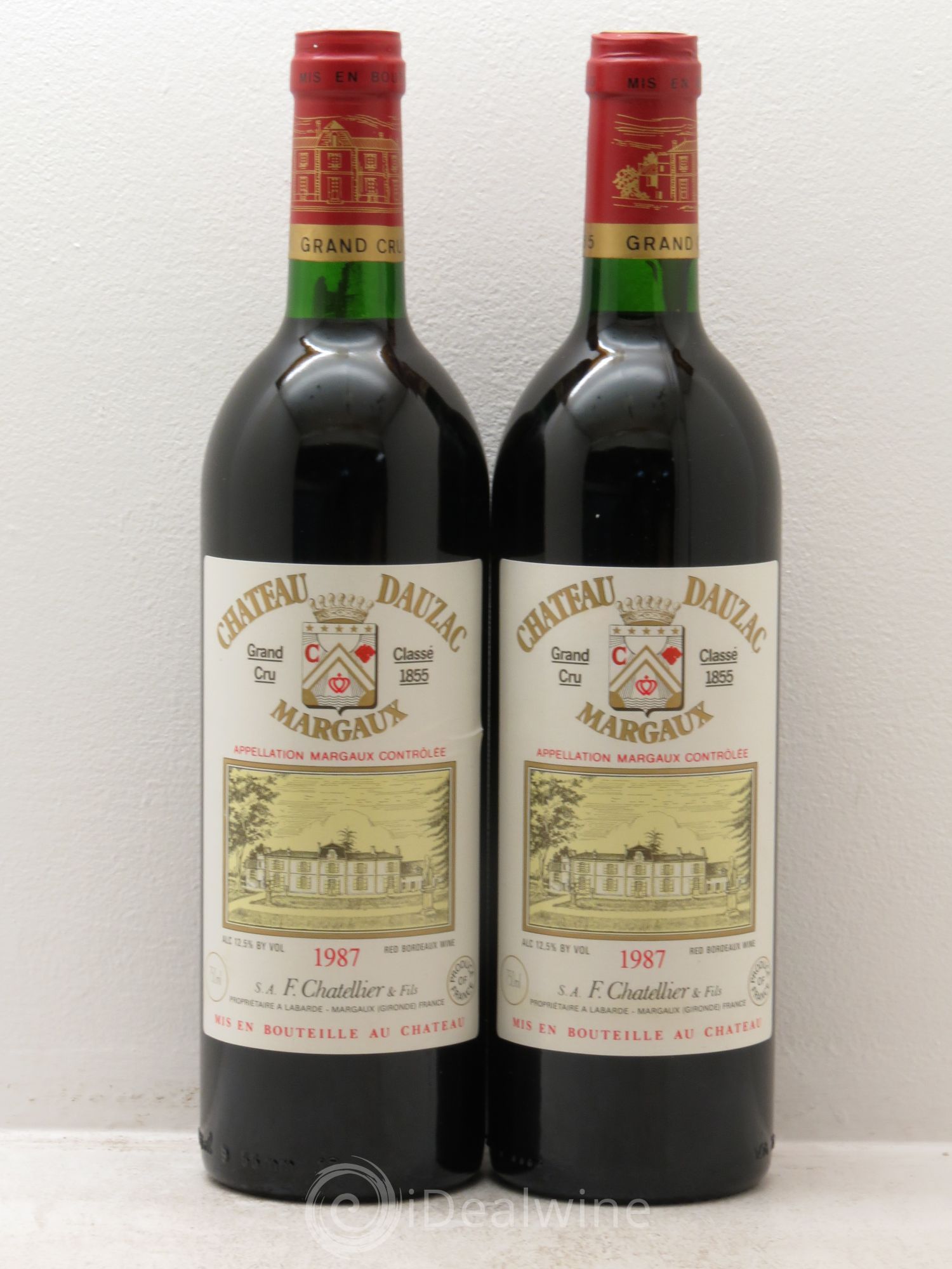 Château Dauzac 5ème Grand Cru Classé 1987 - Lot de 2 bouteilles - 0