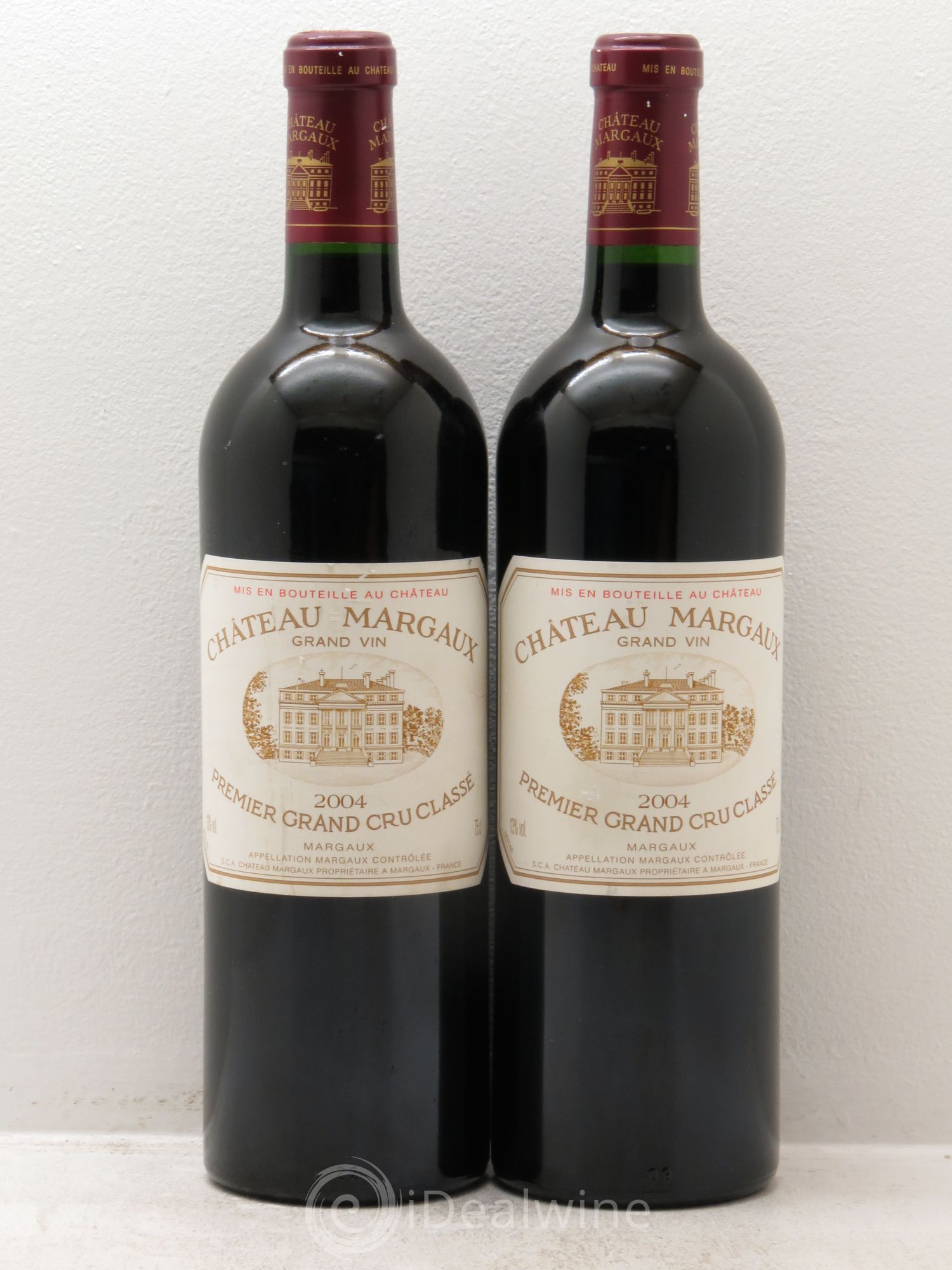 Château Margaux 1er Grand Cru Classé 2004 - Lot de 2 bouteilles - 0
