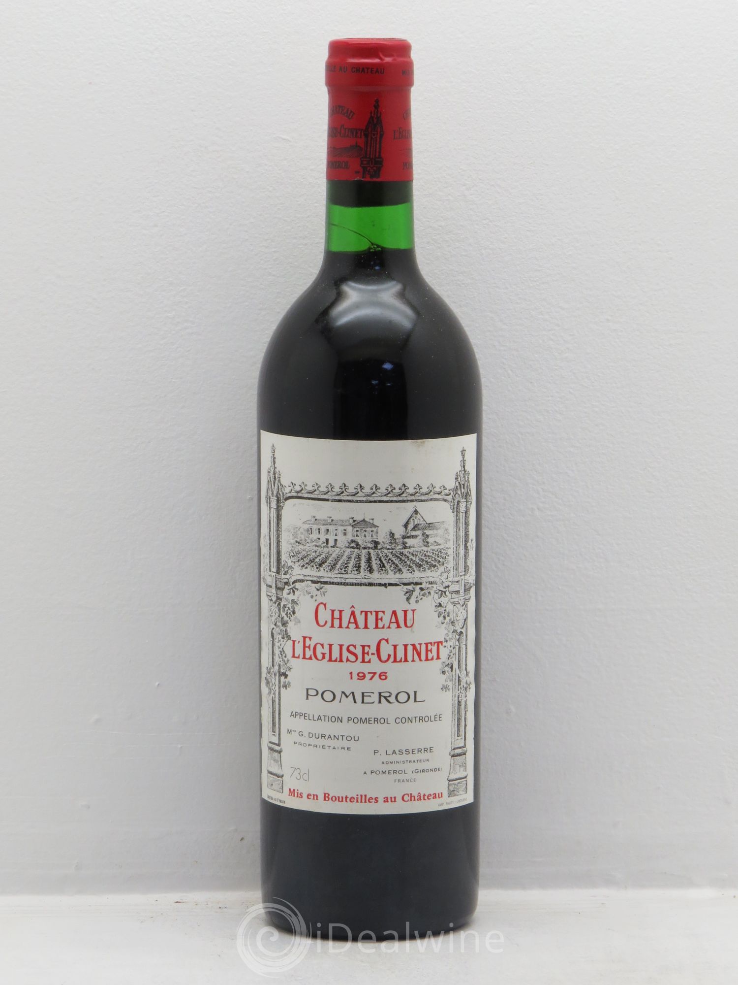 Château l' Église Clinet 1976 - Lot de 1 bouteille - 0