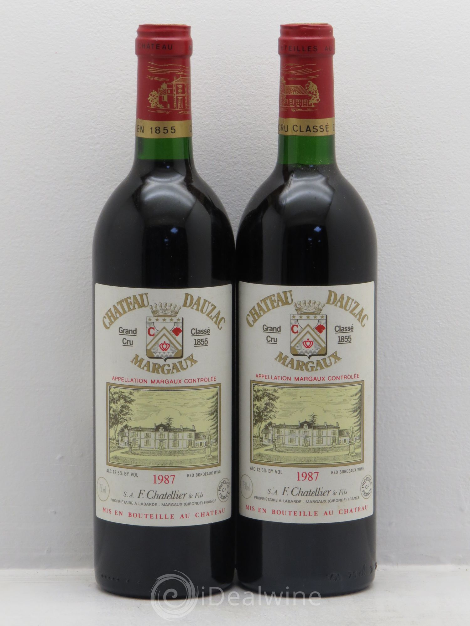 Château Dauzac 5ème Grand Cru Classé 1987 - Lot de 2 bouteilles - 0