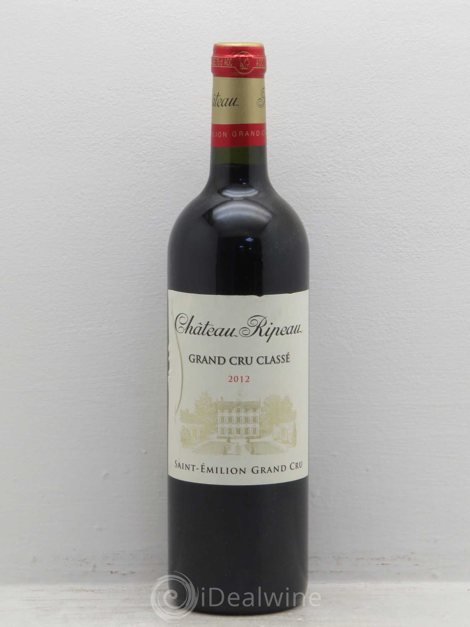 Château Ripeau Grand Cru Classé 2012 - Lot de 1 bouteille - 0