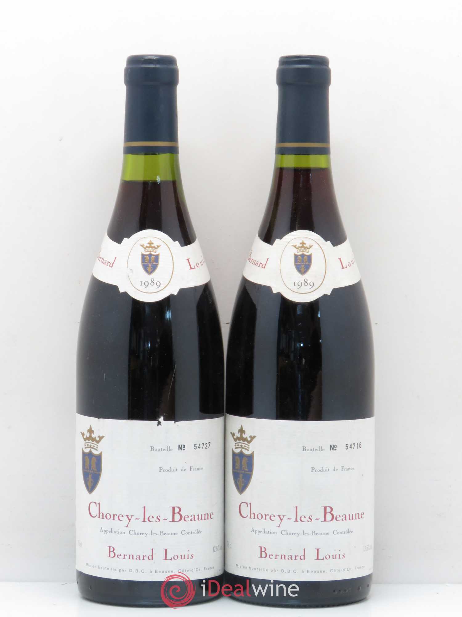 Chorey-lès-Beaune Domaine Bernard Louis 1989 - Posten von 2 Flaschen - 0