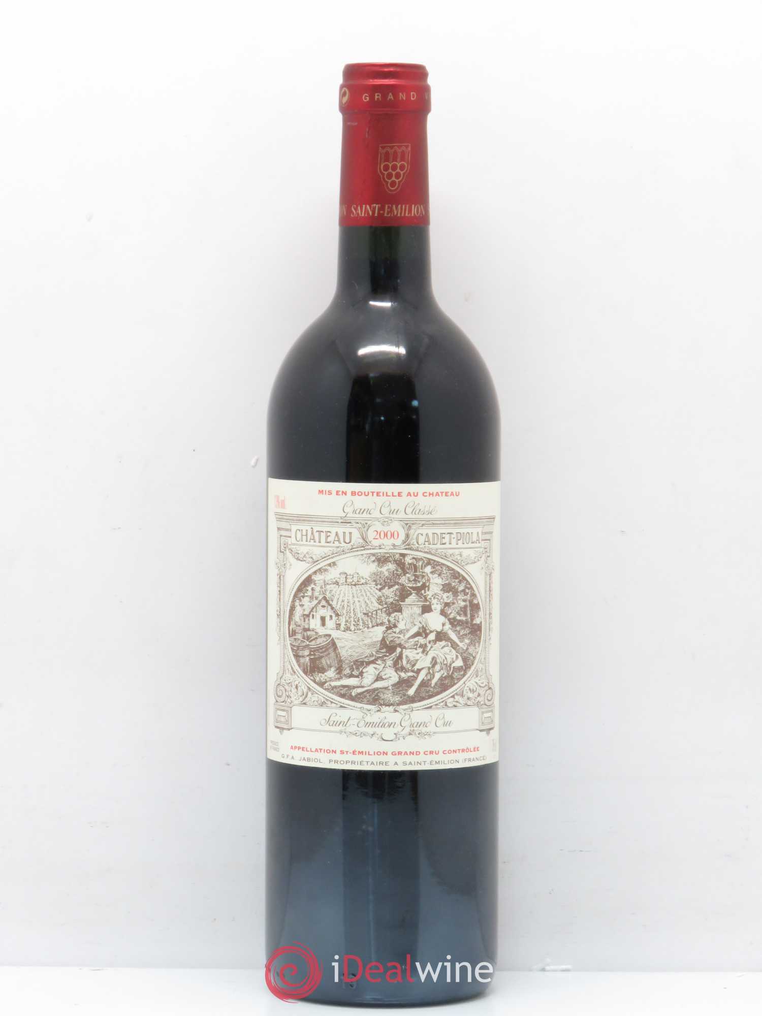 Château Cadet Piola Grand Cru Classé 2000 - Lot de 1 bouteille - 0