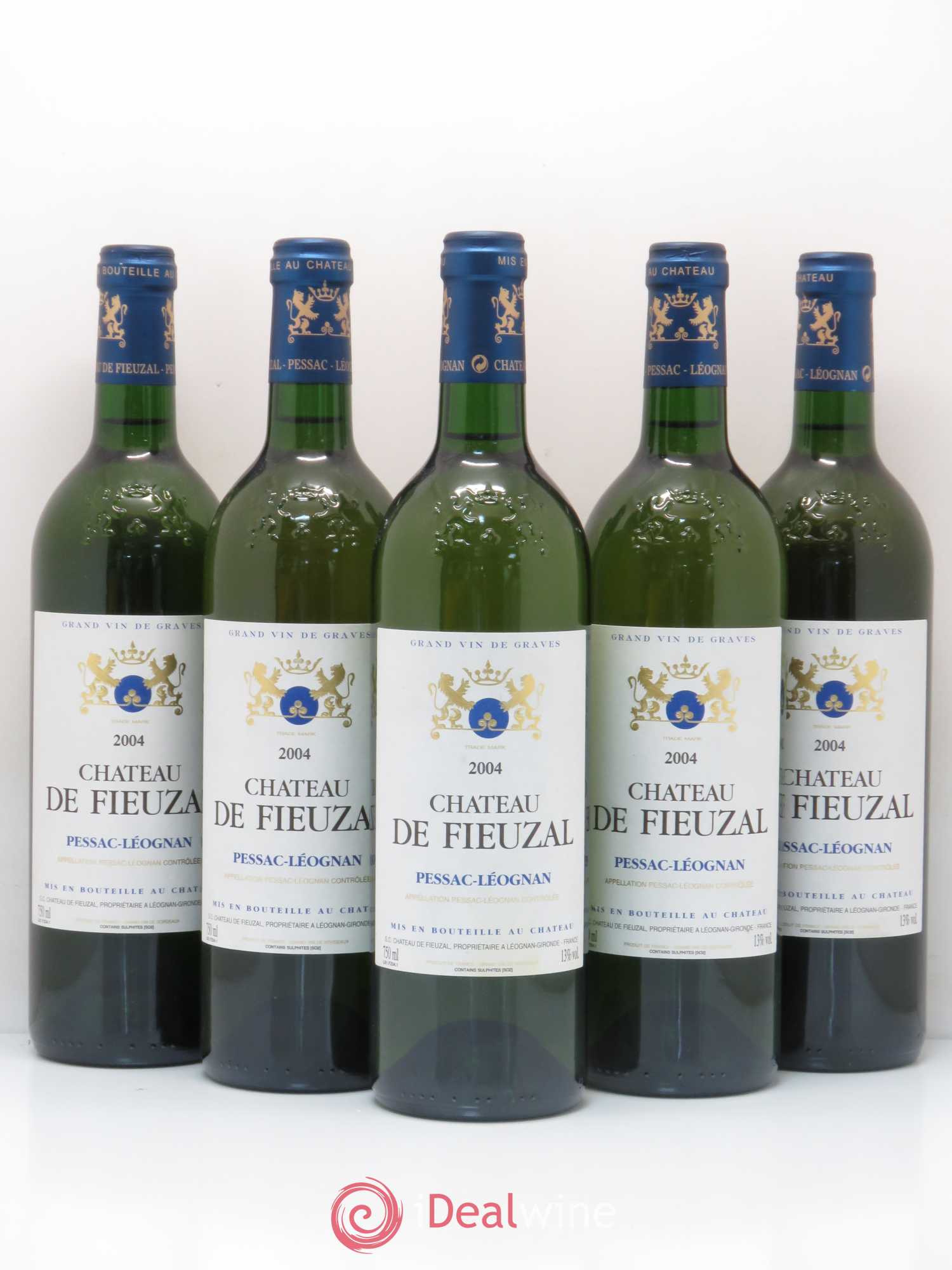 Château de Fieuzal 2004 - Lot de 5 bouteilles - 0