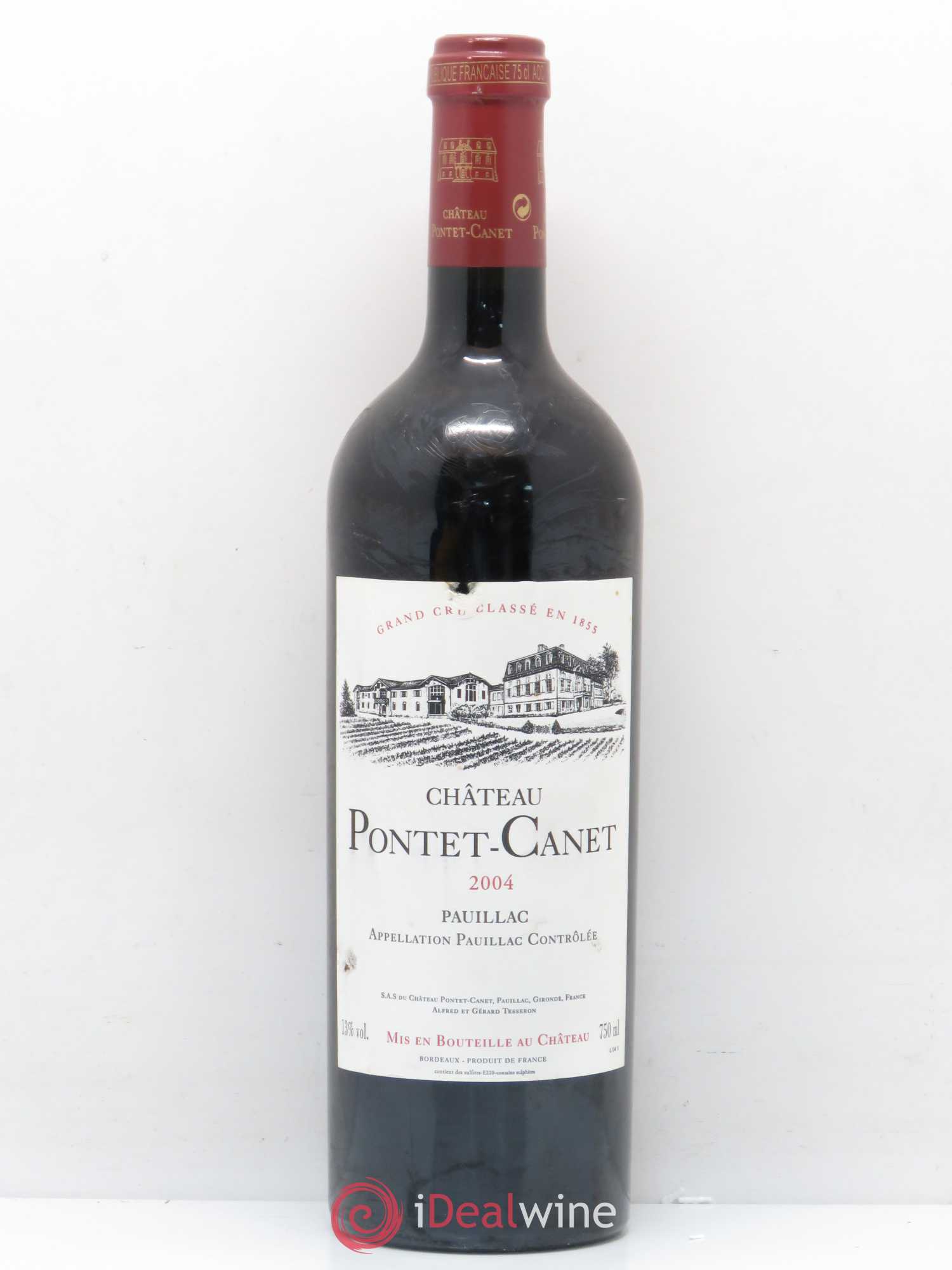 Château Pontet Canet 5ème Grand Cru Classé 2004 - Lot de 1 bouteille - 0