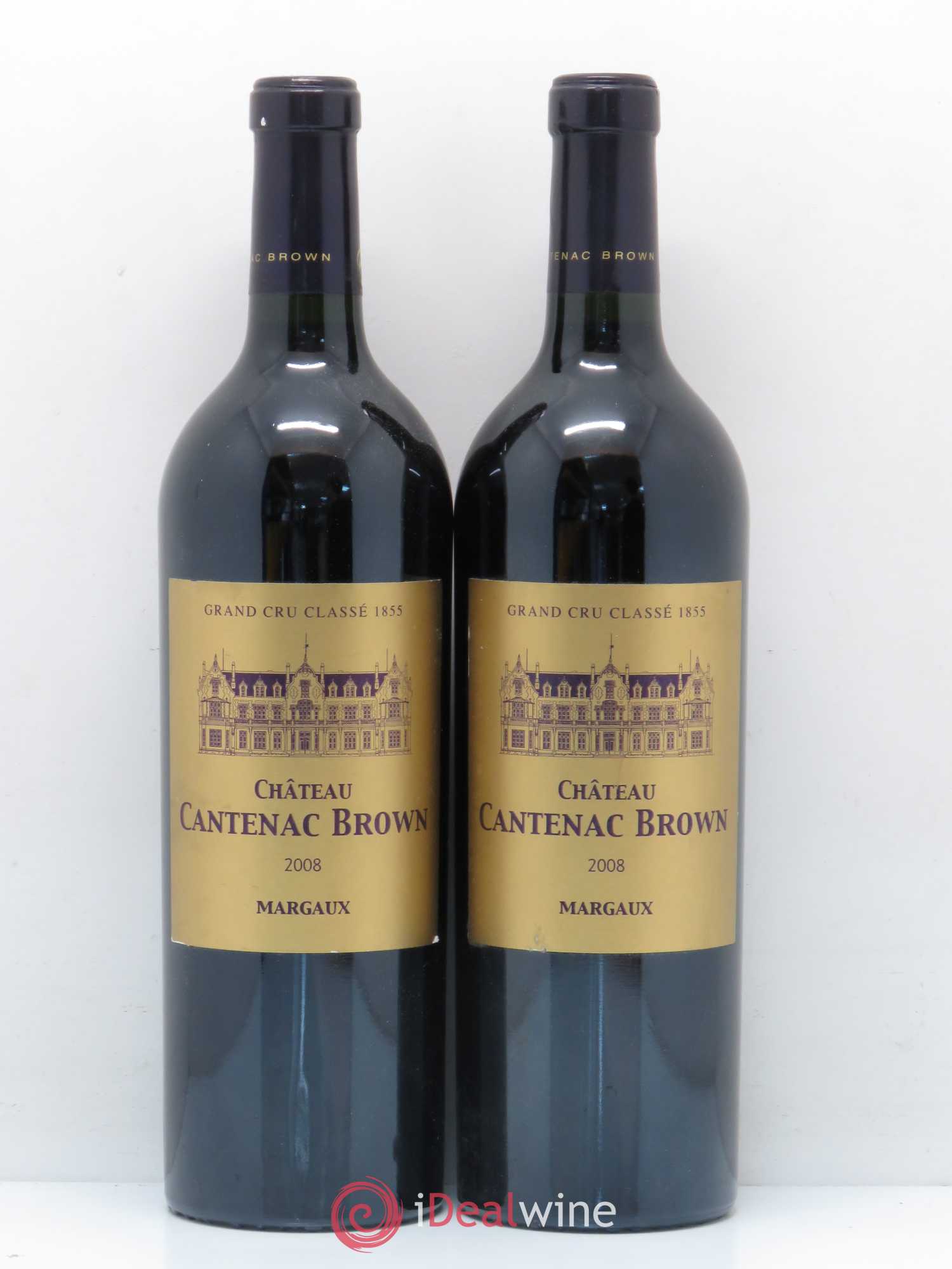 Château Cantenac Brown 3ème Grand Cru Classé 2008 - Lot de 2 bouteilles - 0