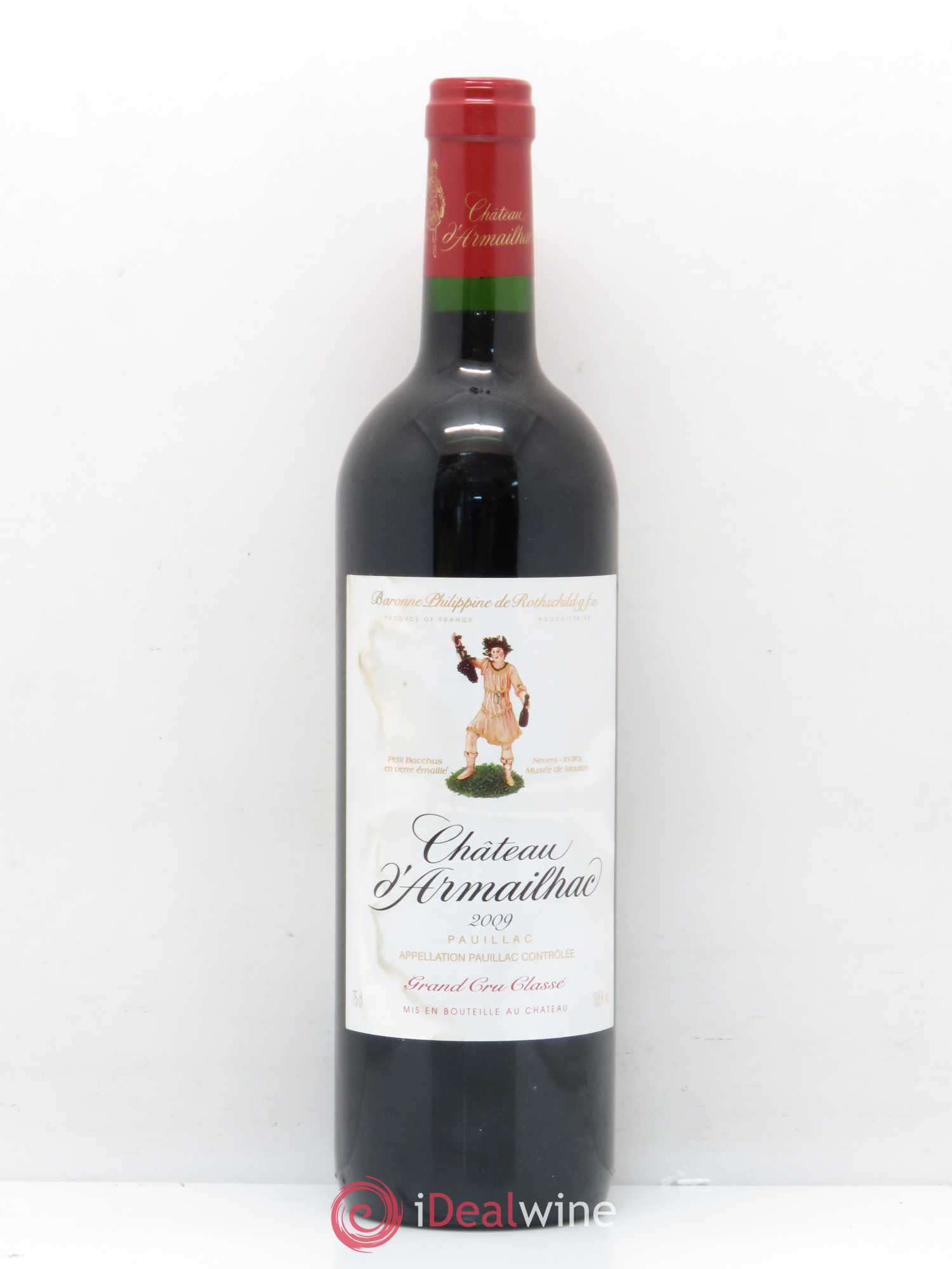 Château d' Armailhac - Mouton Baron(ne) Philippe 5ème Grand Cru Classé 2009 - Lot de 1 bouteille - 0