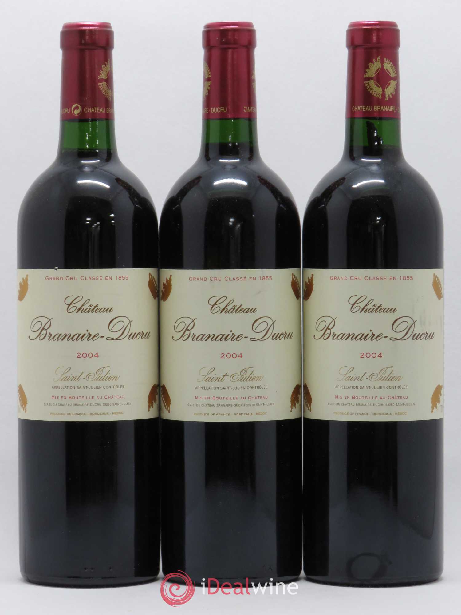 Château Branaire Ducru 4ème Grand Cru Classé 2004 - Lot de 6 bouteilles - 1