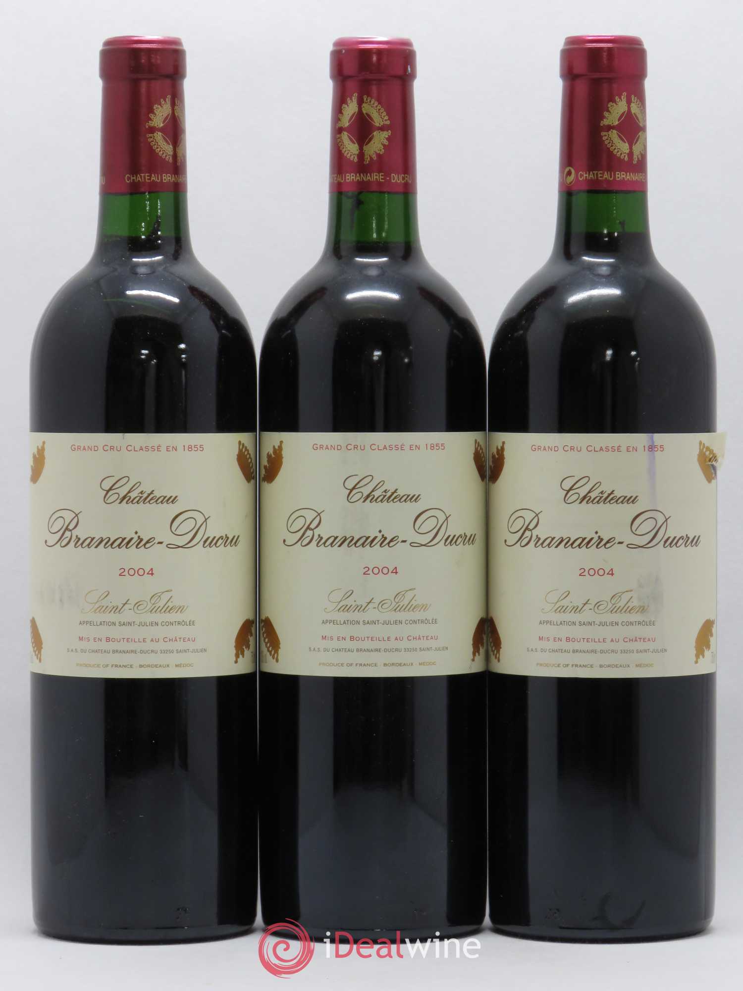 Château Branaire Ducru 4ème Grand Cru Classé 2004 - Lot de 6 bouteilles - 2
