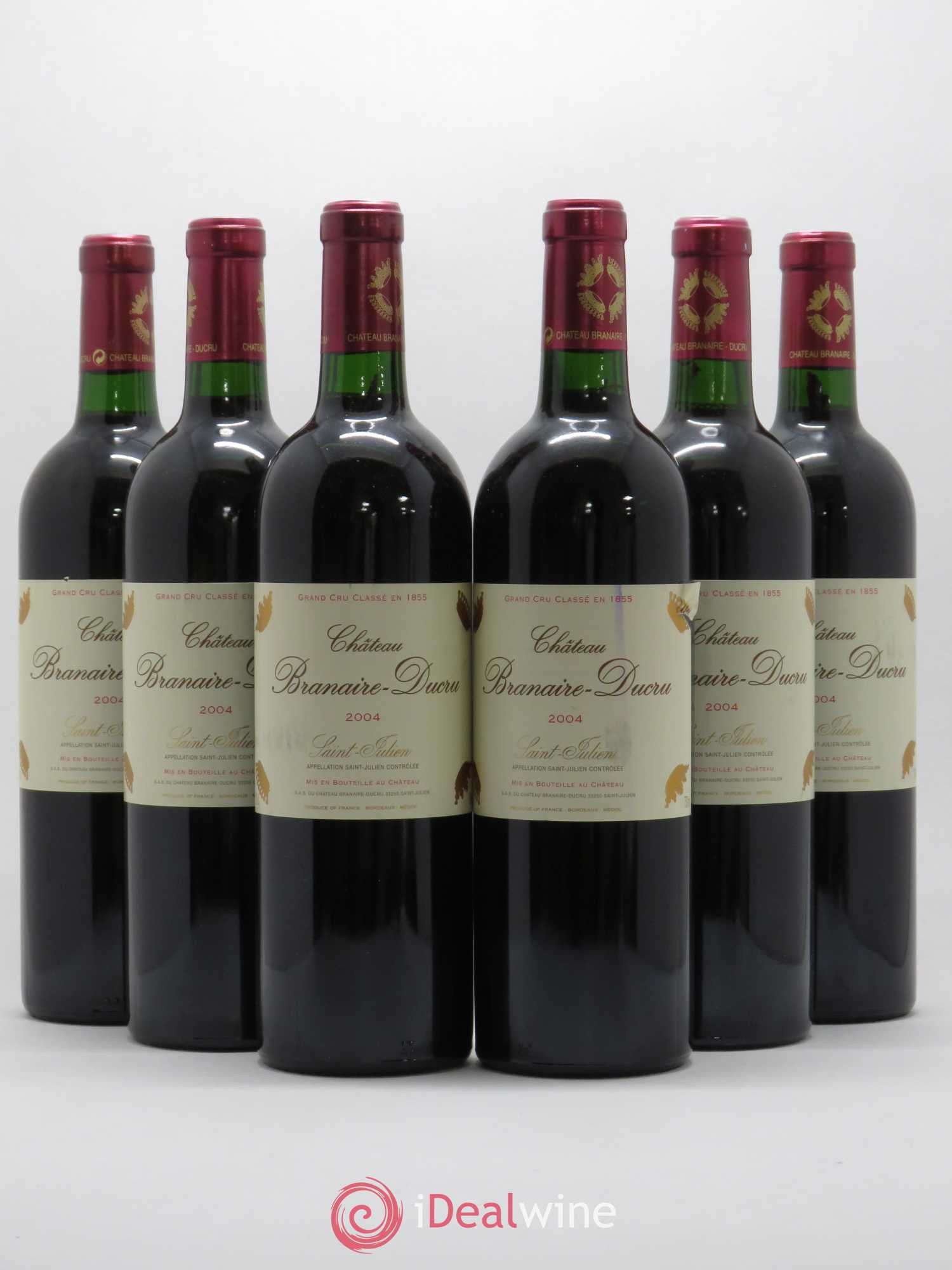 Château Branaire Ducru 4ème Grand Cru Classé 2004 - Lot de 6 bouteilles - 0