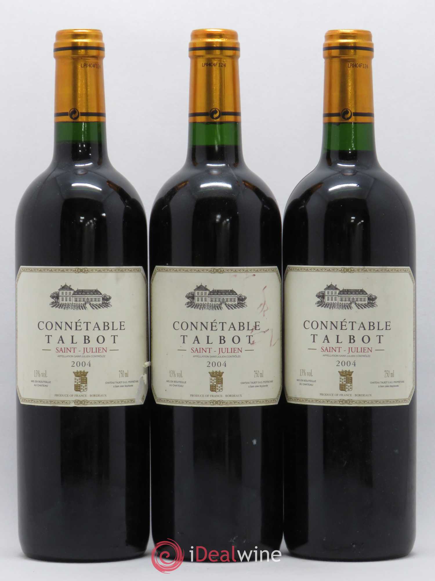 Connétable de Talbot Second Vin 2004 - Lot de 3 bouteilles - 0