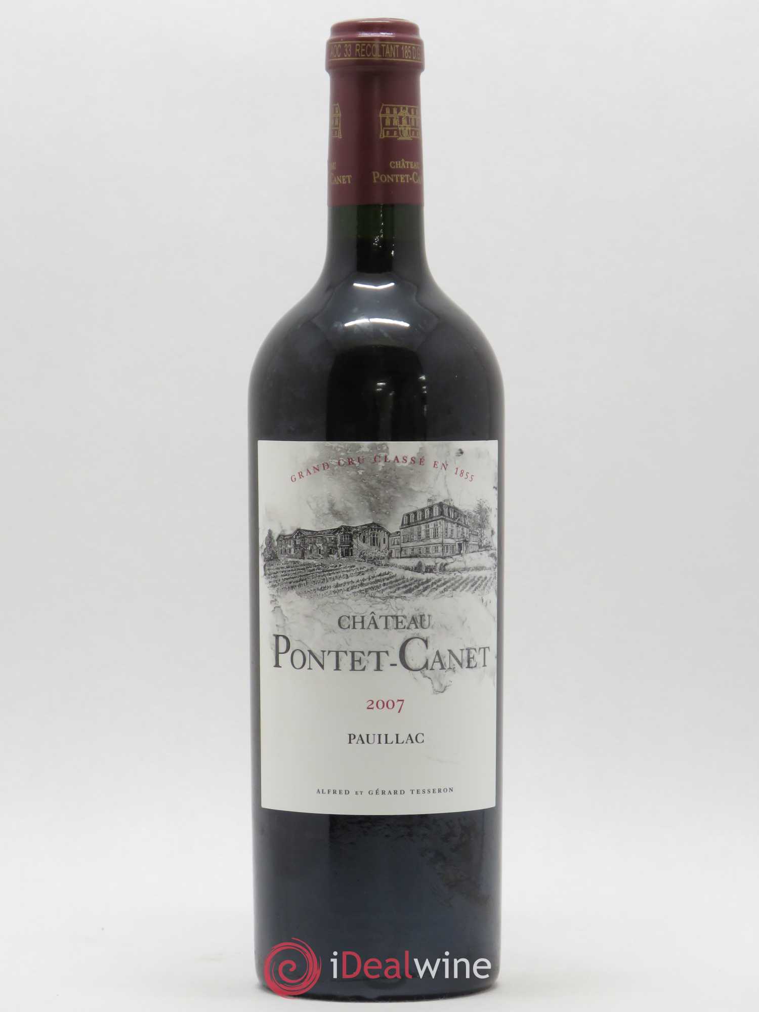 Château Pontet Canet 5ème Grand Cru Classé 2007 - Lot de 1 bouteille - 0