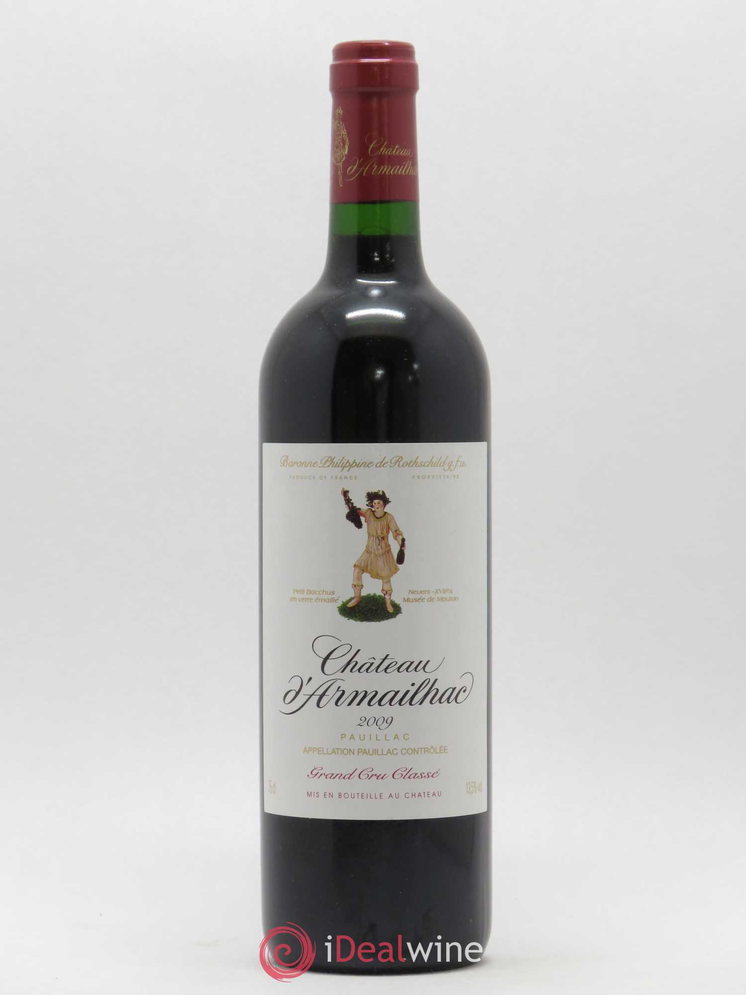 Château d' Armailhac - Mouton Baron(ne) Philippe 5ème Grand Cru Classé 2009 - Lot de 1 bouteille - 0