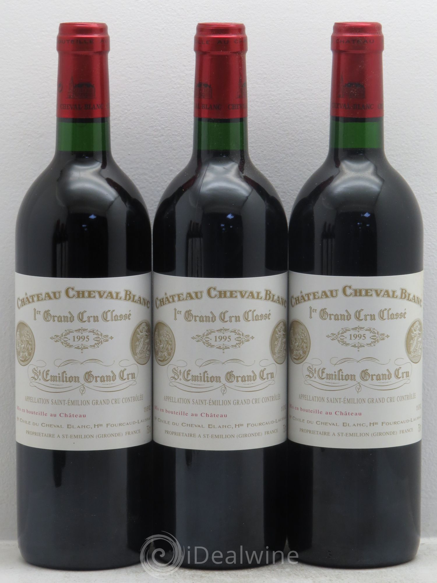 Château Cheval Blanc 1er Grand Cru Classé A 1995 - Lot de 12 bouteilles - 1