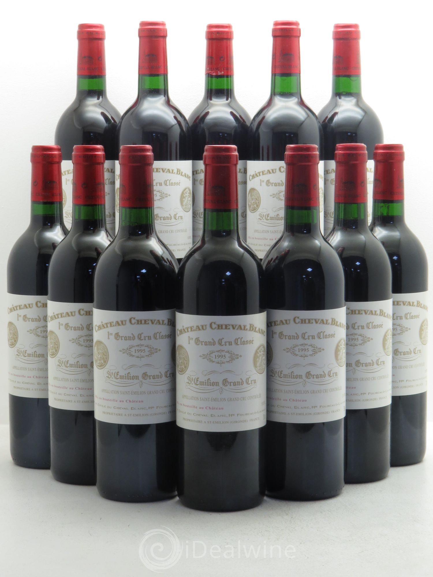 Château Cheval Blanc 1er Grand Cru Classé A 1995 - Lot de 12 bouteilles - 0
