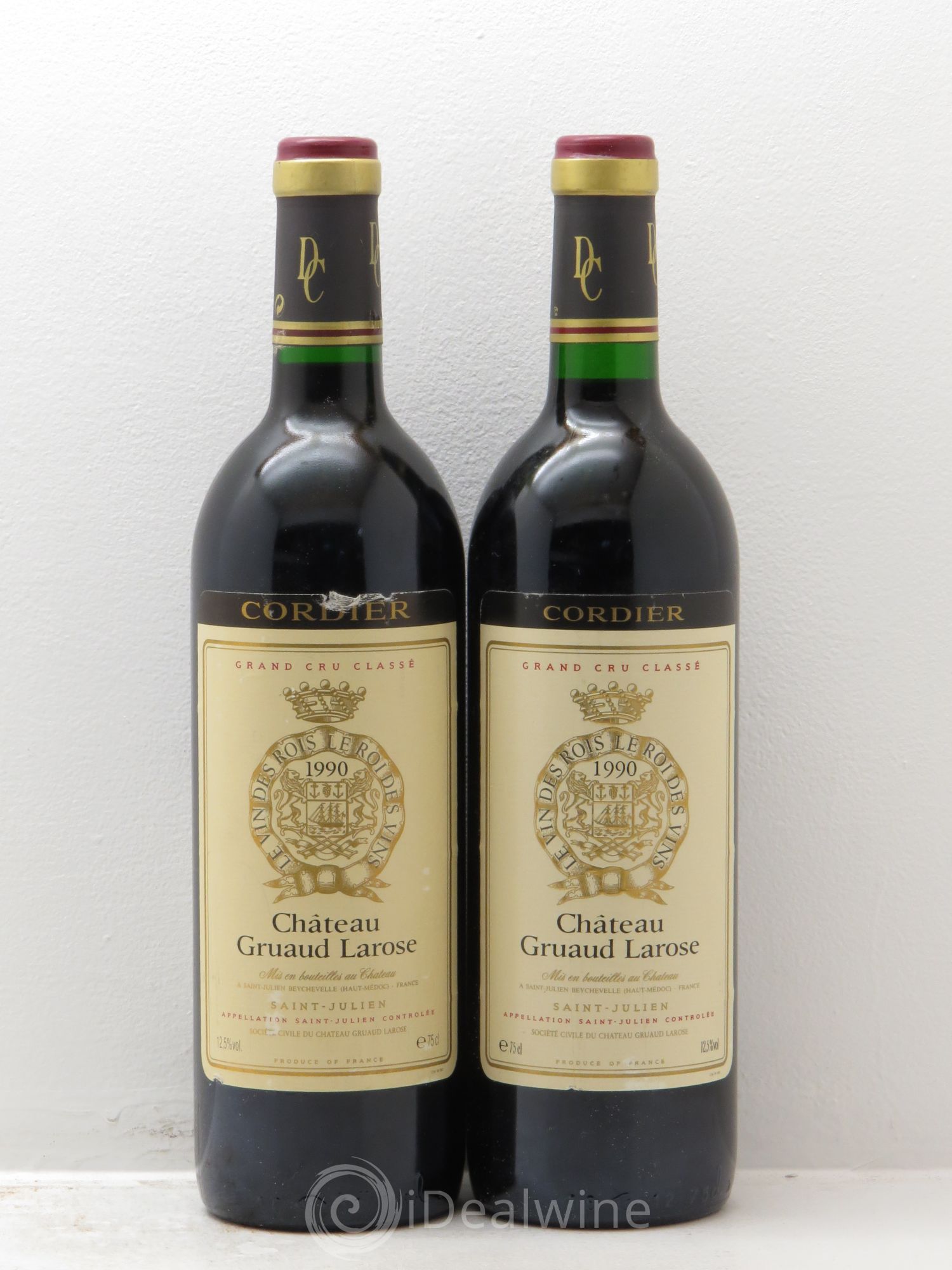 Château Gruaud Larose 2ème Grand Cru Classé 1990 - Lot de 2 bouteilles - 0
