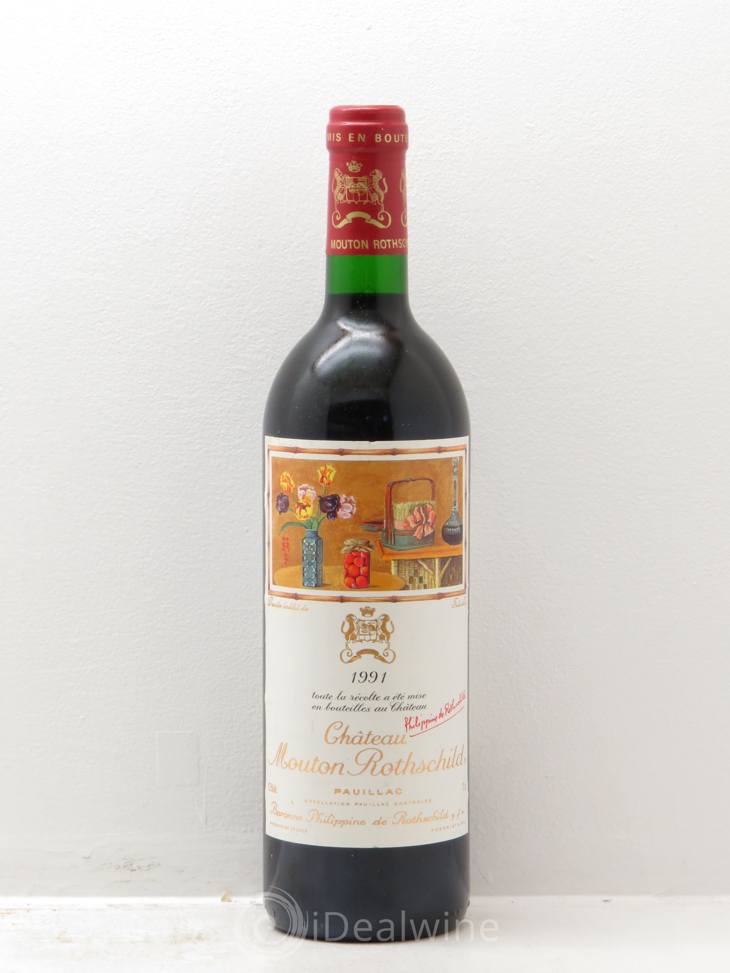 Château Mouton Rothschild 1er Grand Cru Classé 1991 - Lot de 1 bouteille - 0