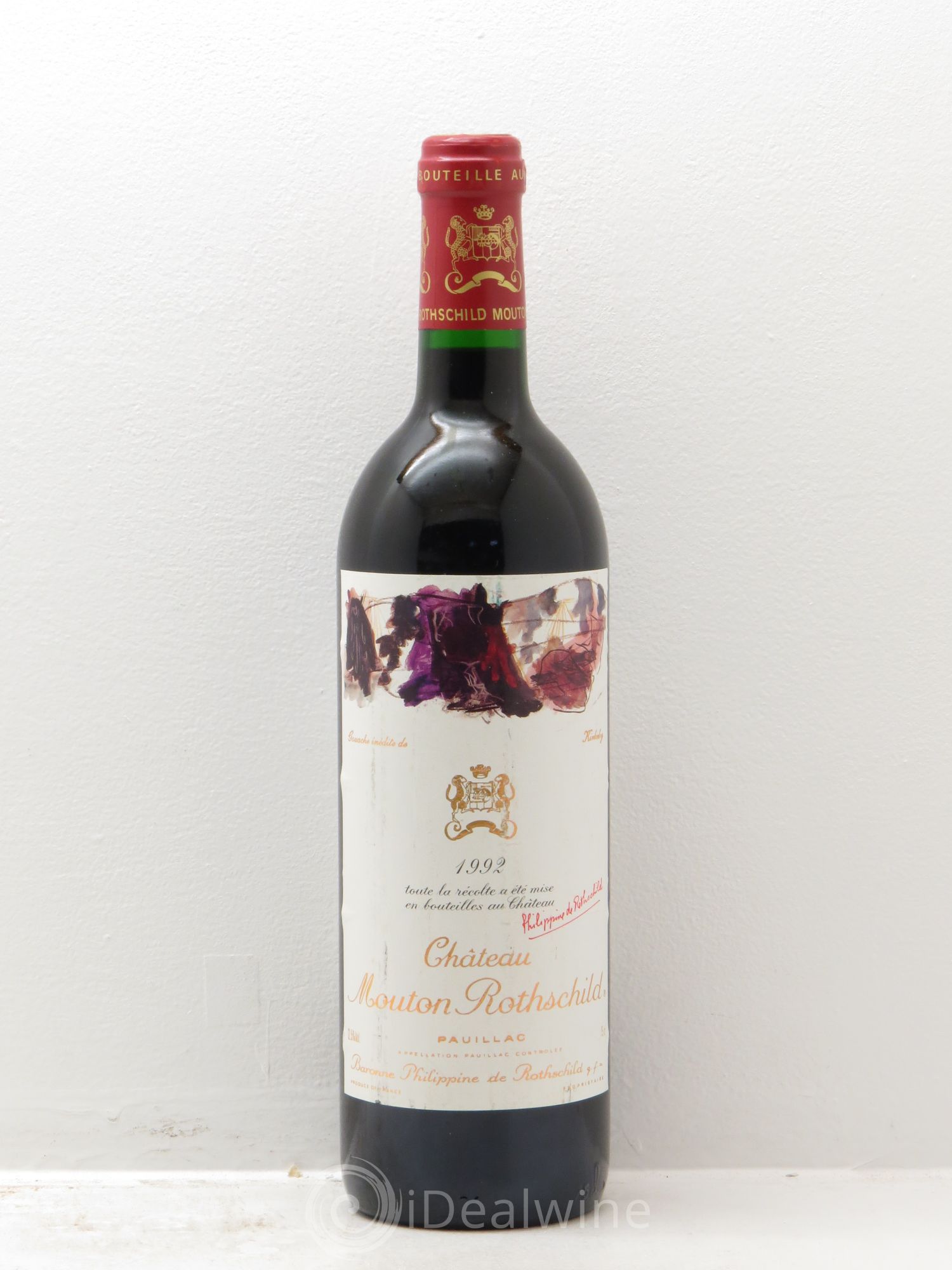 Château Mouton Rothschild 1er Grand Cru Classé 1992 - Lot de 1 bouteille - 0