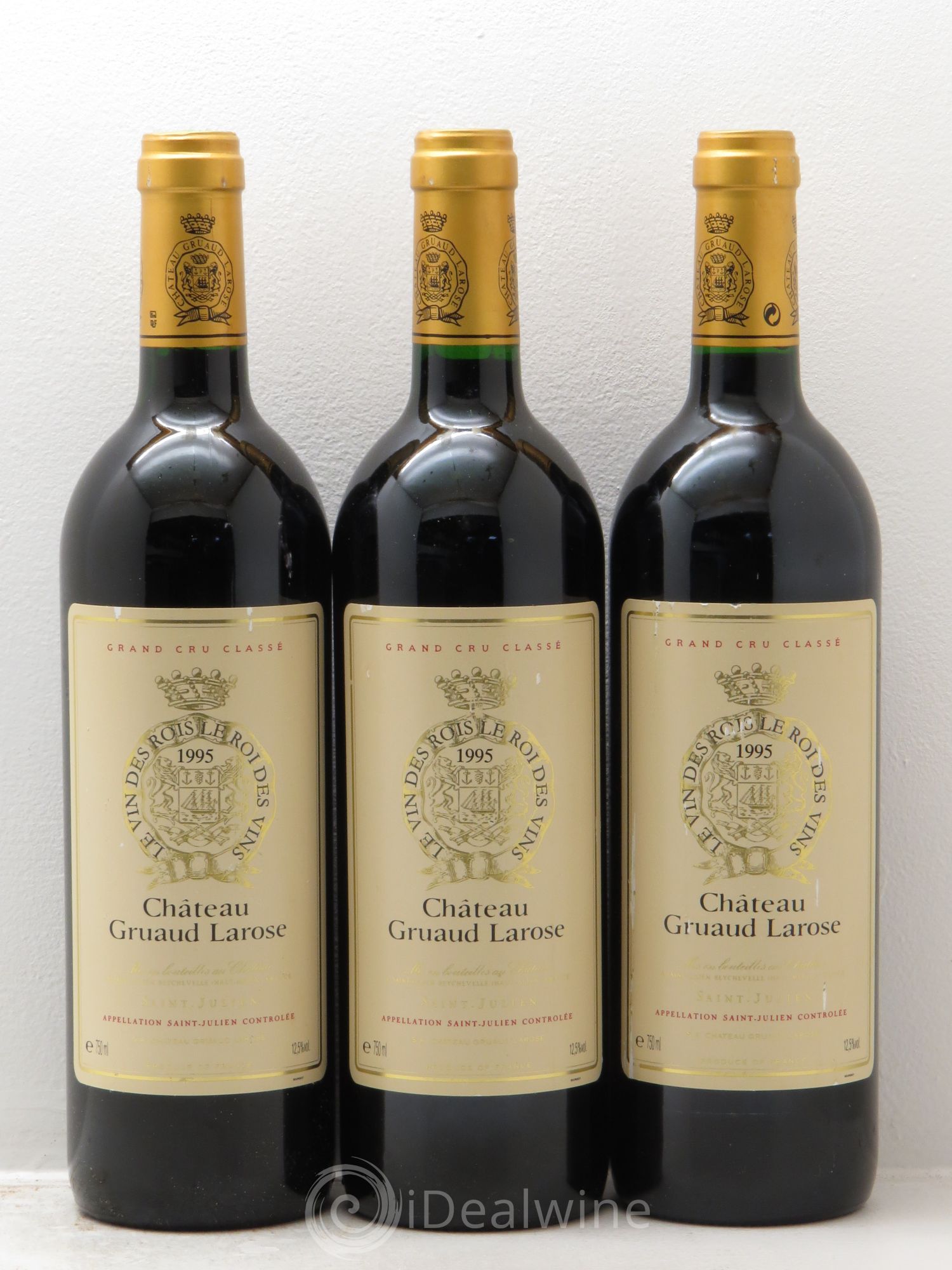 Château Gruaud Larose 2ème Grand Cru Classé 1995 - Lot de 3 bouteilles - 0