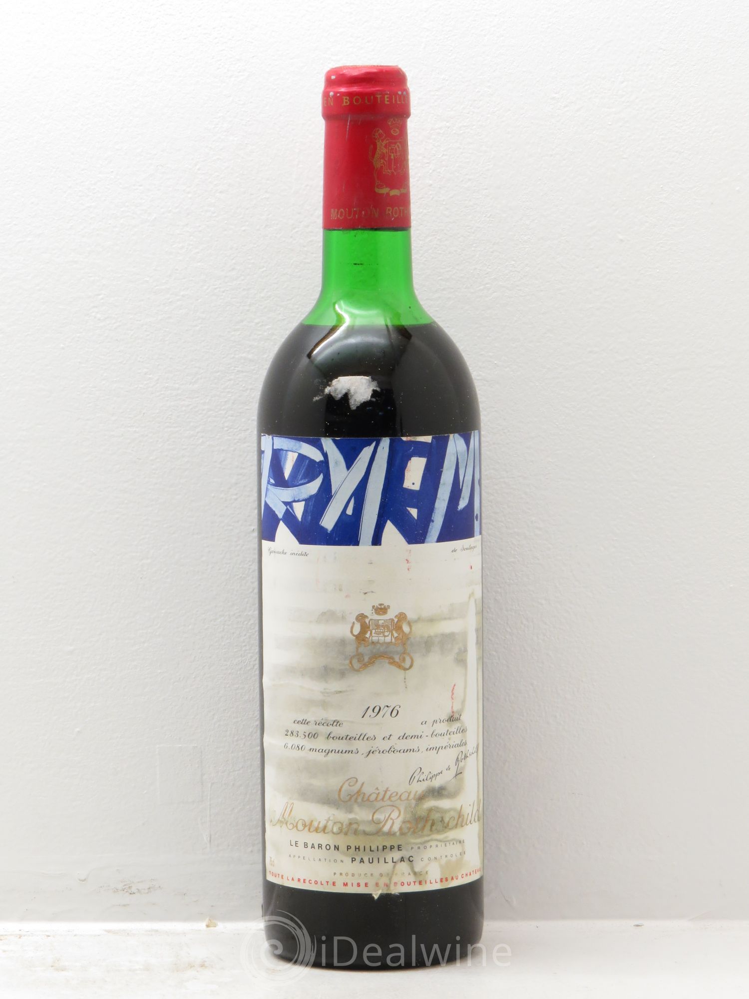 Château Mouton Rothschild 1er Grand Cru Classé 1976 - Lot de 1 bouteille - 0