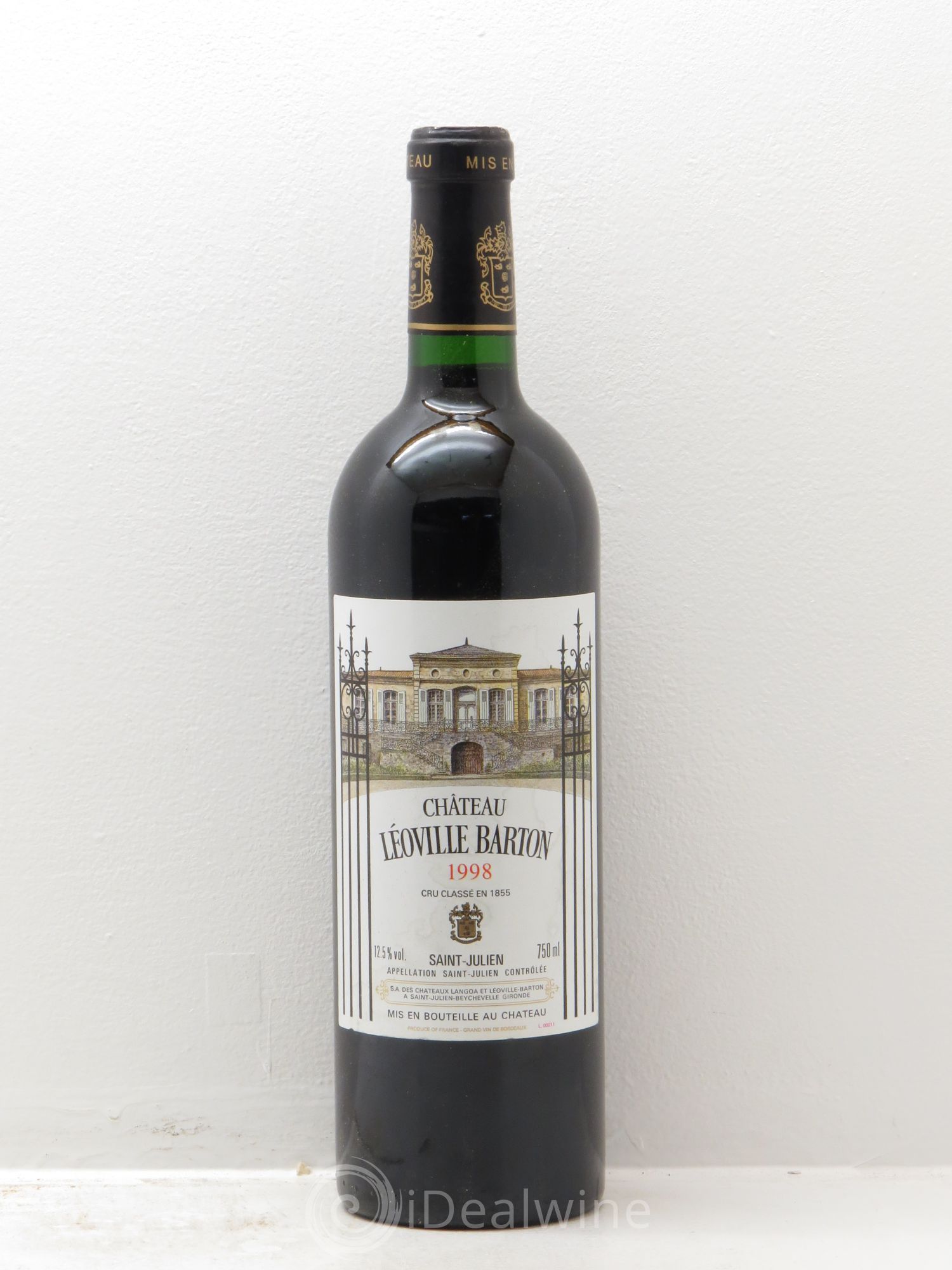 Château Léoville Barton 2ème Grand Cru Classé 1998 - Lot de 1 bouteille - 0