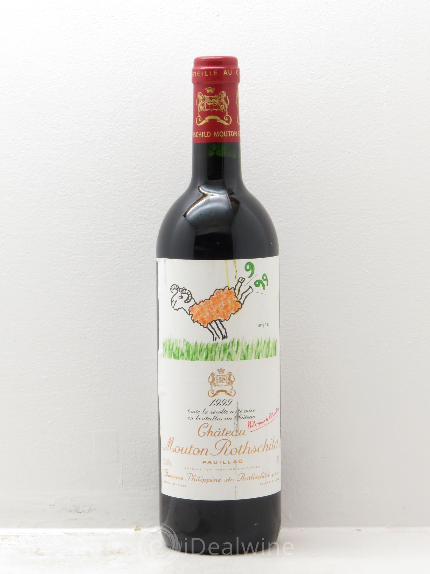 Château Mouton Rothschild 1er Grand Cru Classé 1999 - Lot de 1 bouteille - 0