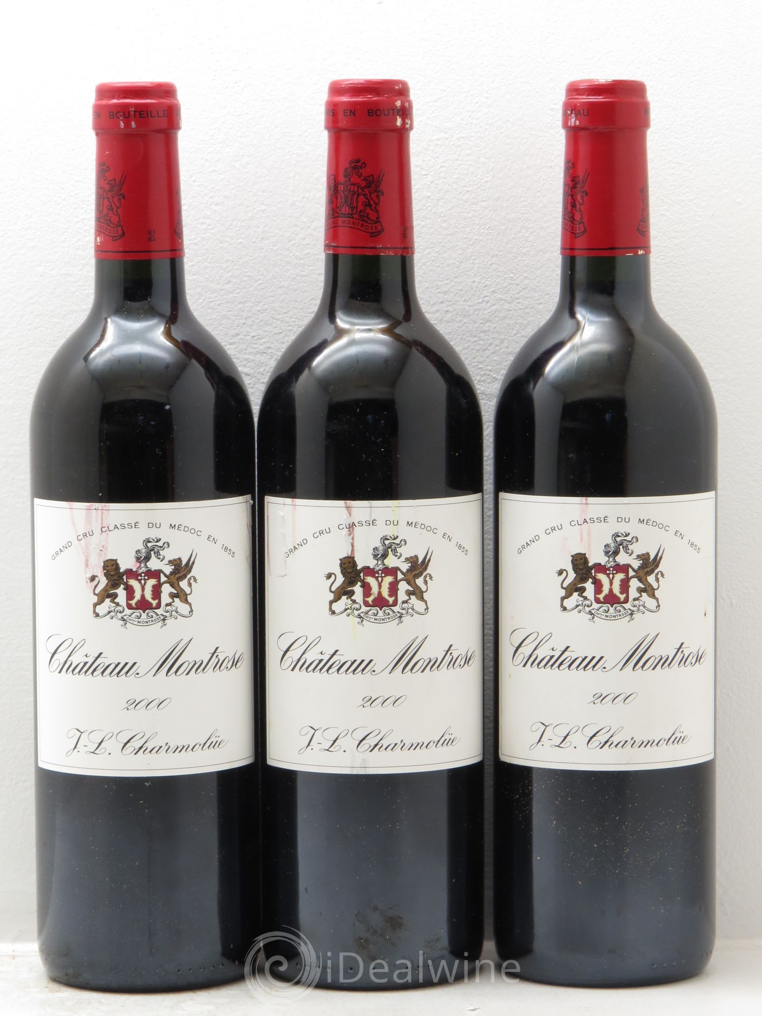 Château Montrose 2ème Grand Cru Classé 2000 - Lot de 3 bouteilles - 0
