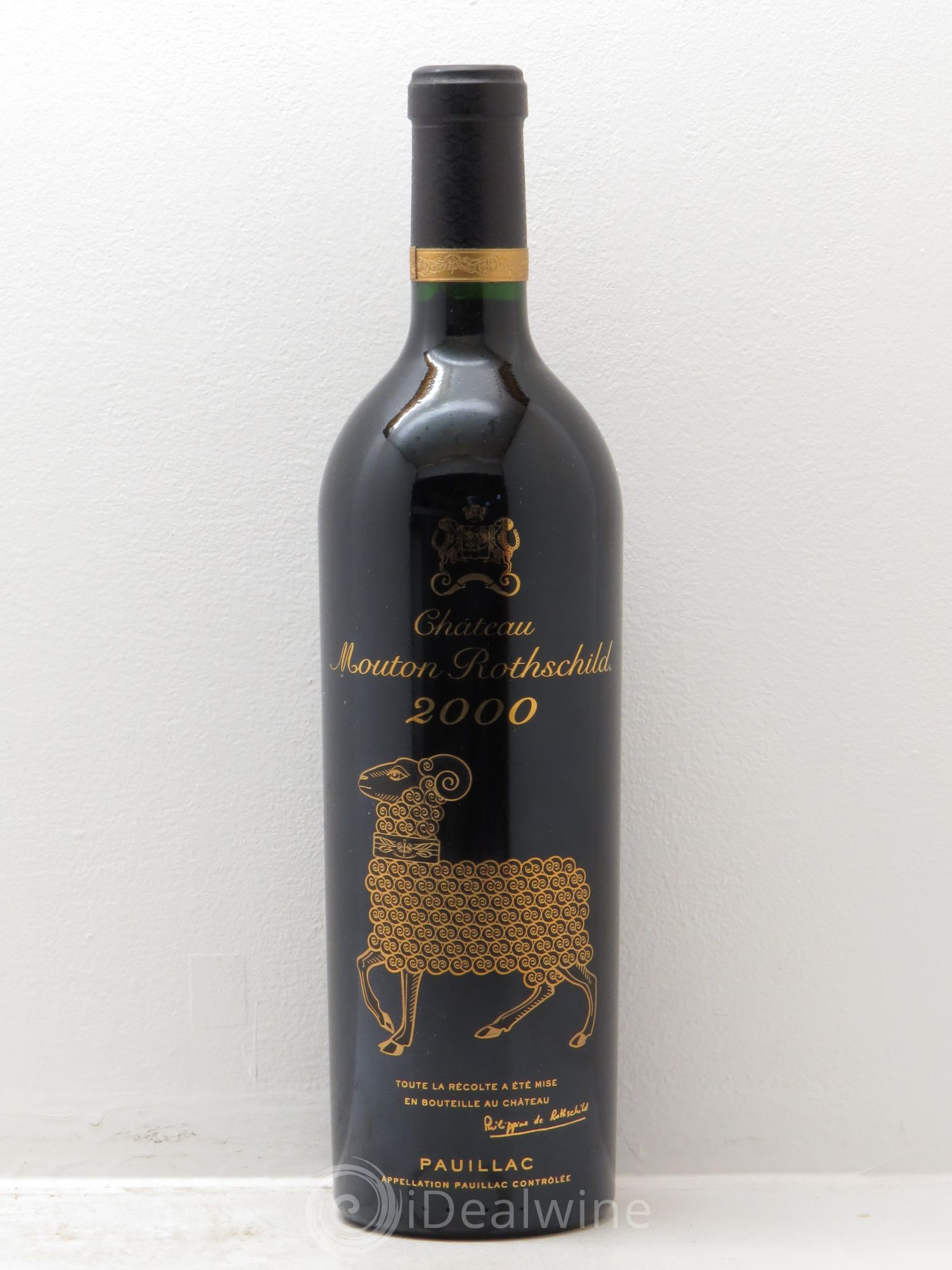 Château Mouton Rothschild 1er Grand Cru Classé 2000 - Lot de 1 bouteille - 0
