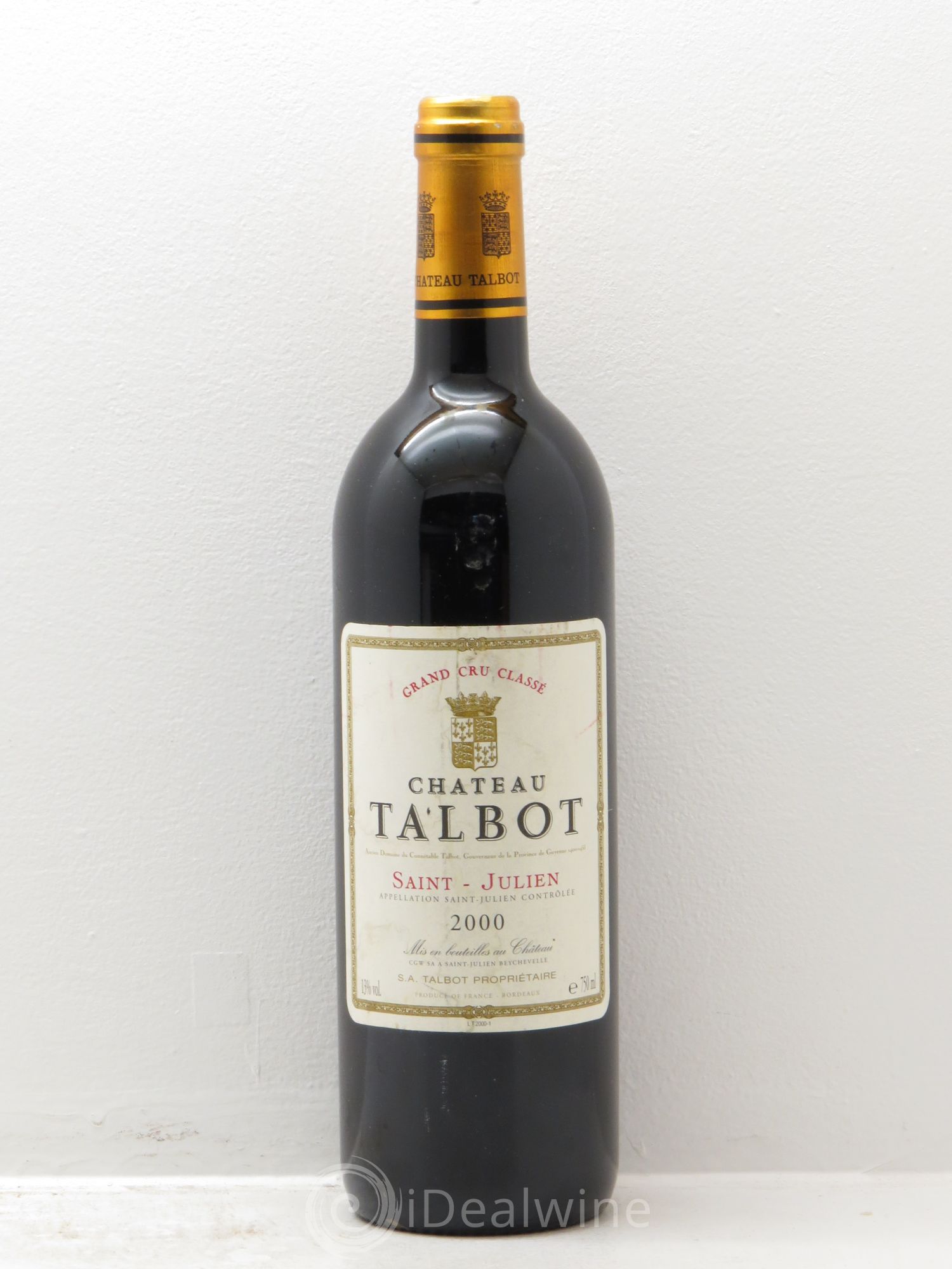 Château Talbot 4ème Grand Cru Classé 2000 - Lot de 1 bouteille - 0